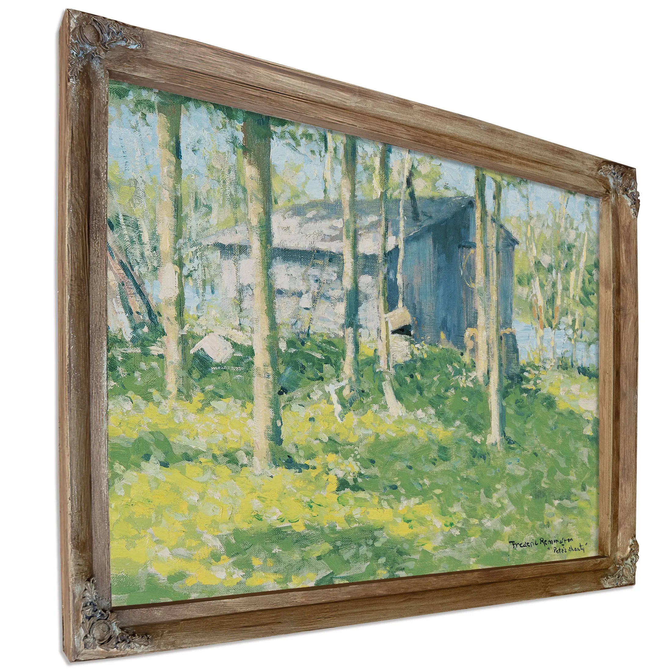 Petes Shanty by Frederic Remington