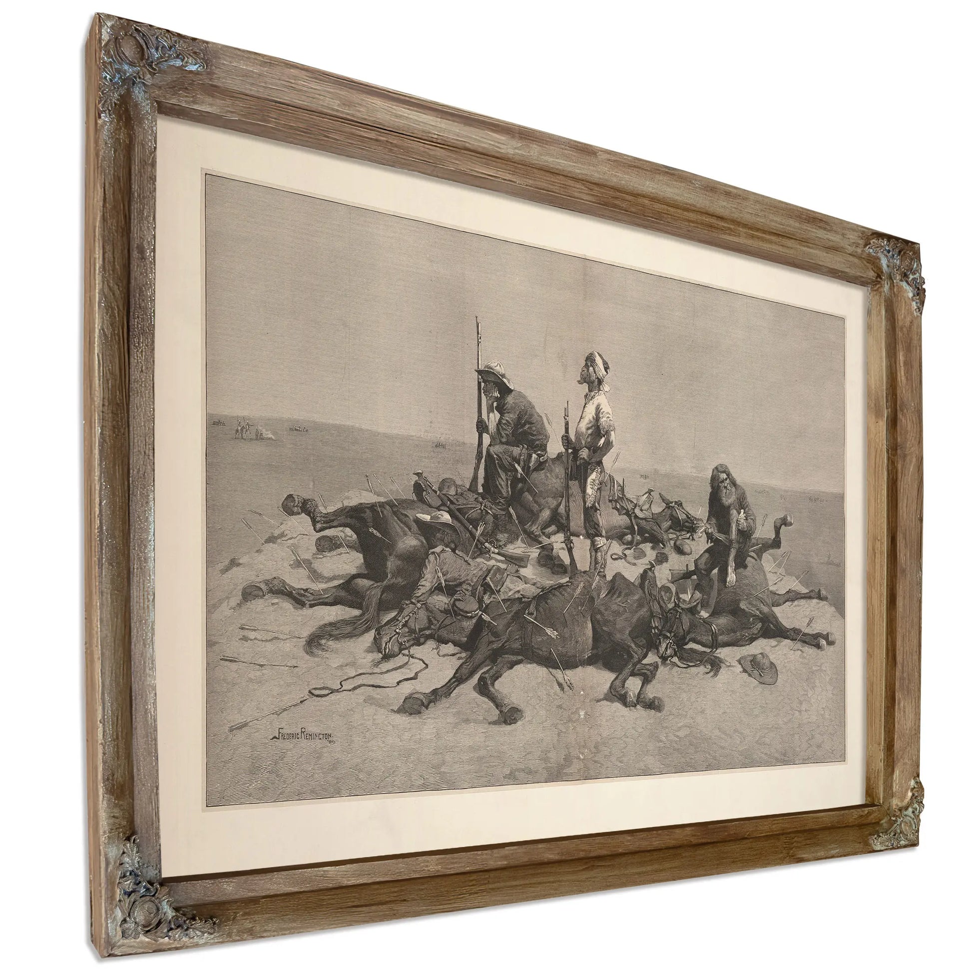 The Last Lull In The Fight by Frederic Remington