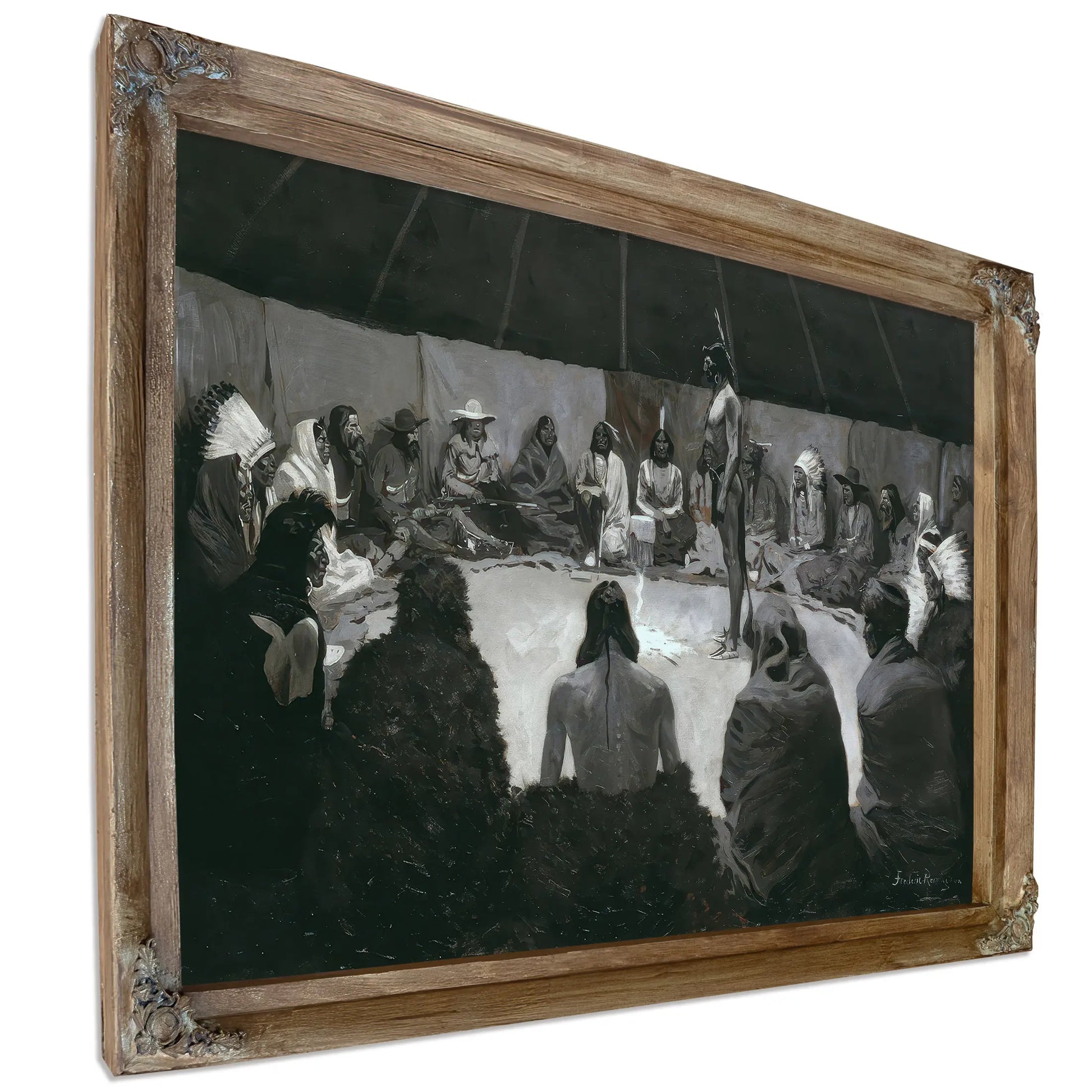 I Will Tell The White Man C Oil On Canvas by Frederic Remington