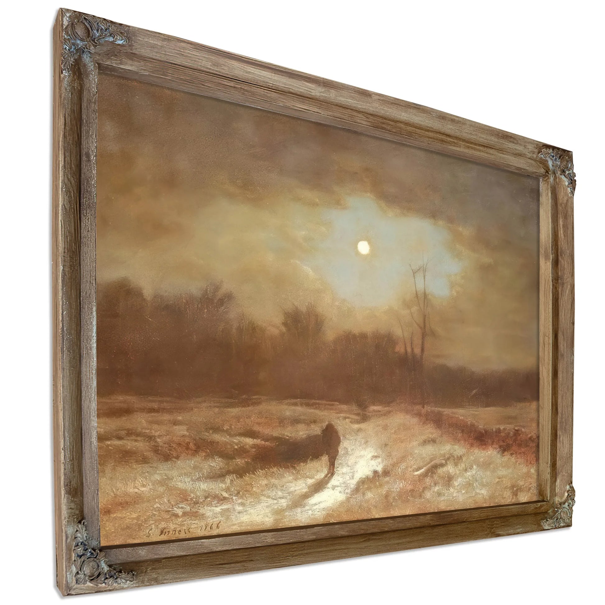 Christmas Eve (Winter Moonlight) By George Inness Fine Art Print