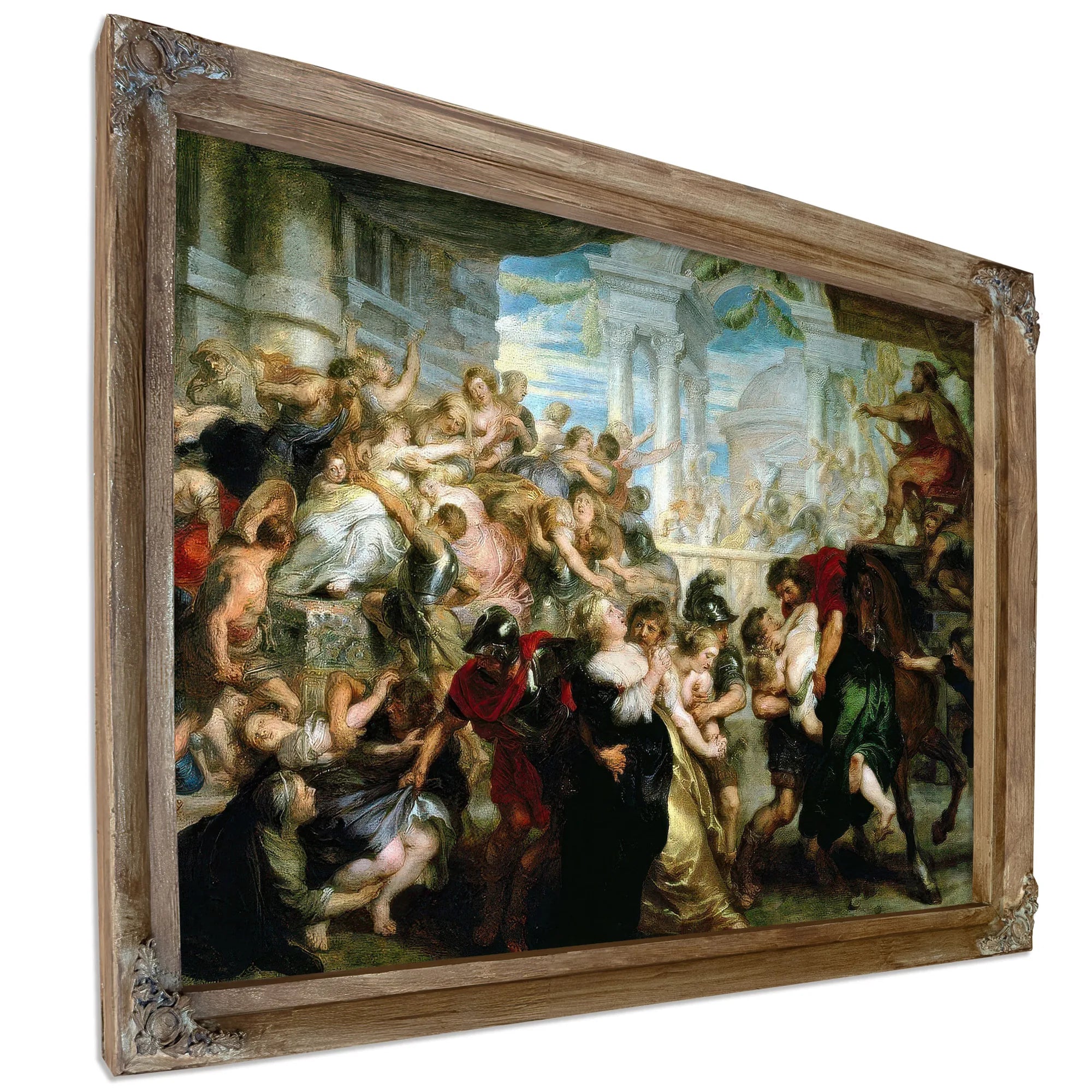 The Rape Of The Sabine Women By Peter Paul Rubens Fine Art Print