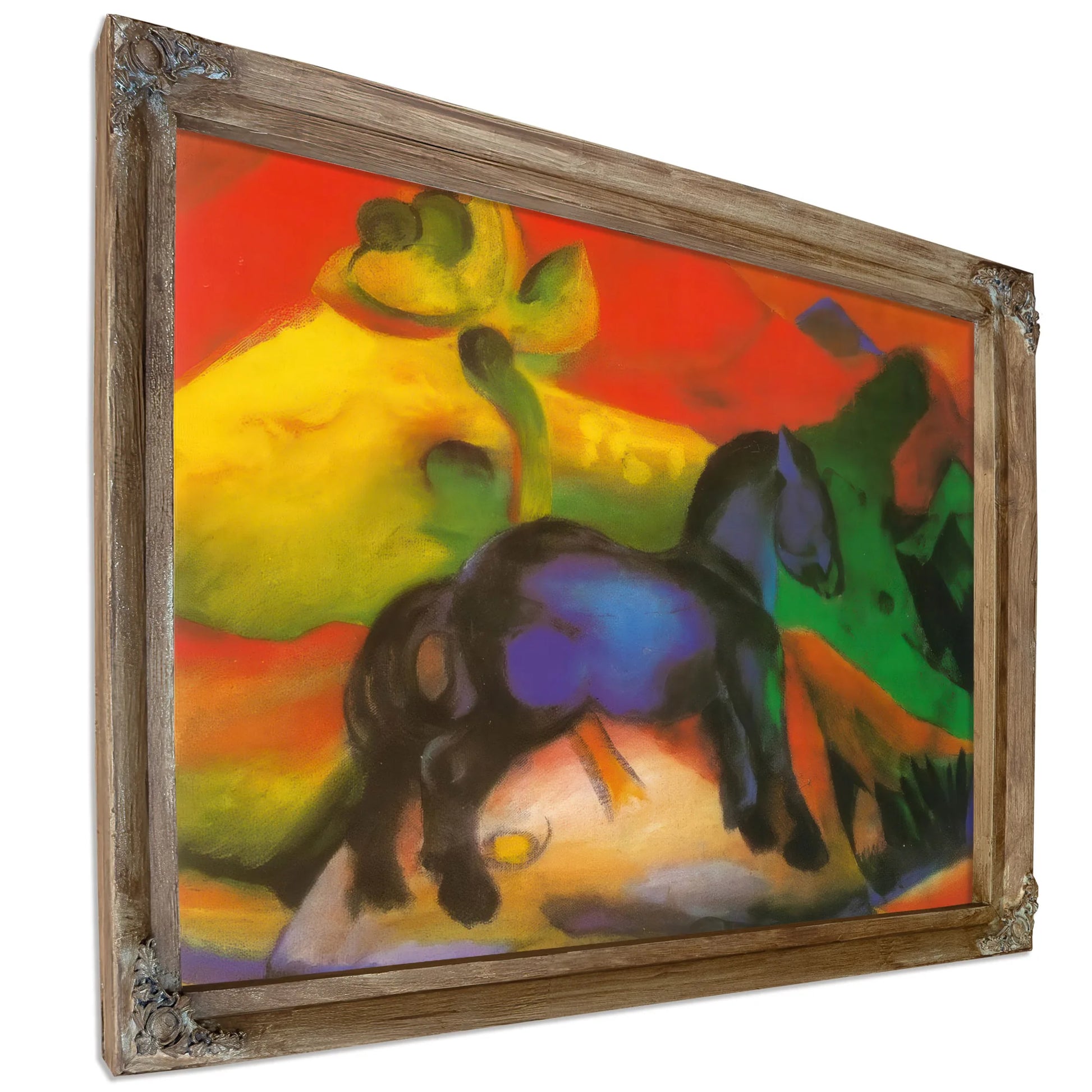 The Little Blue Horse By Franz Marc Fine Art Print