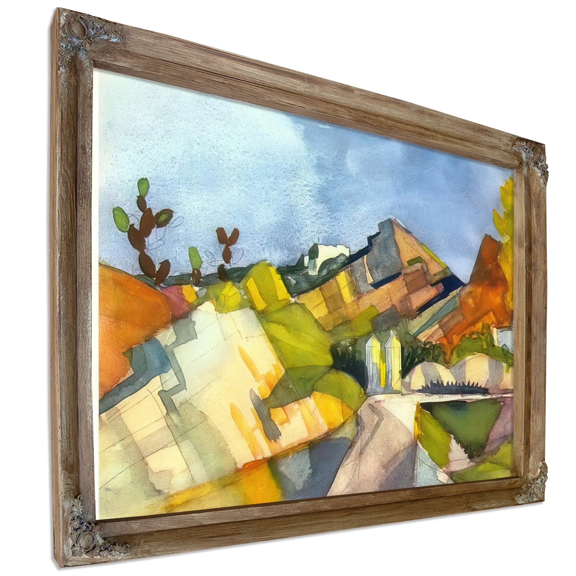 Rocky Landscape By August Macke Fine Art Print