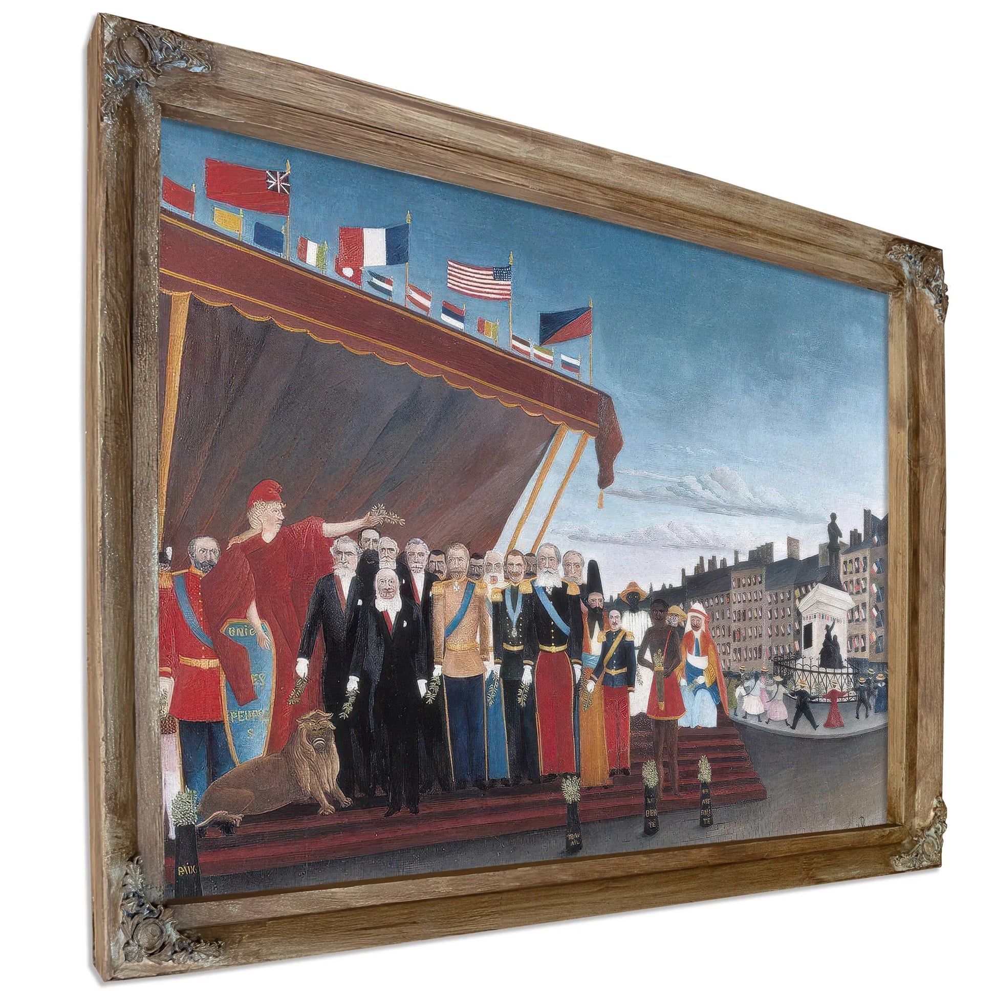 The Representatives Of Foreign Powers Coming To Greet The Republic As A Sign Of Peace By Henri Rousseau Fine Art Print