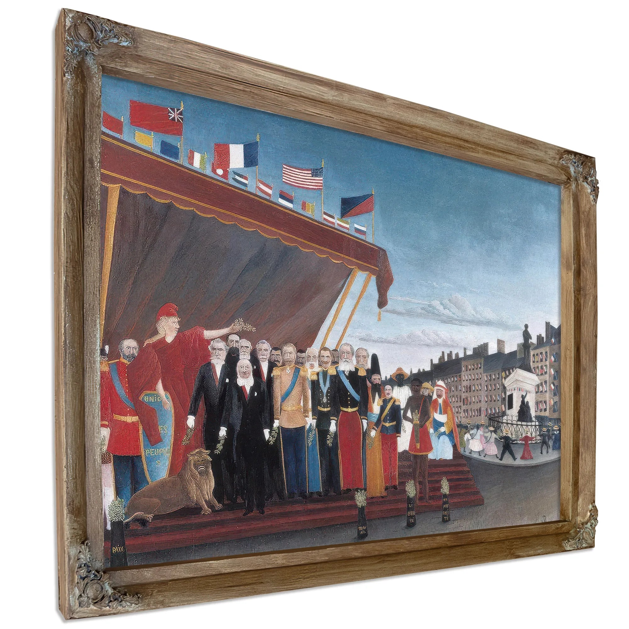 The Representatives Of Foreign Powers Coming To Greet The Republic As A Sign Of Peace By Henri Rousseau Fine Art Print
