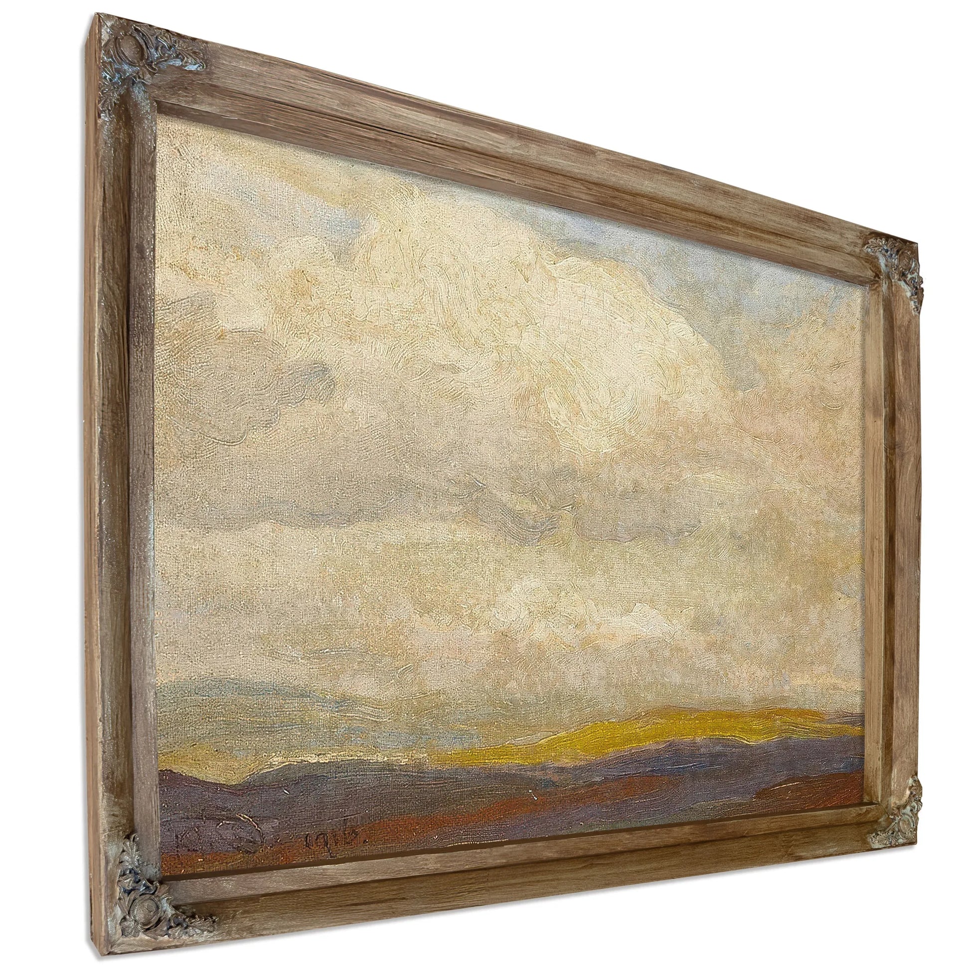 Billowy Clouds Above Plains 1916 By Maynard Dixon Fine Art Print