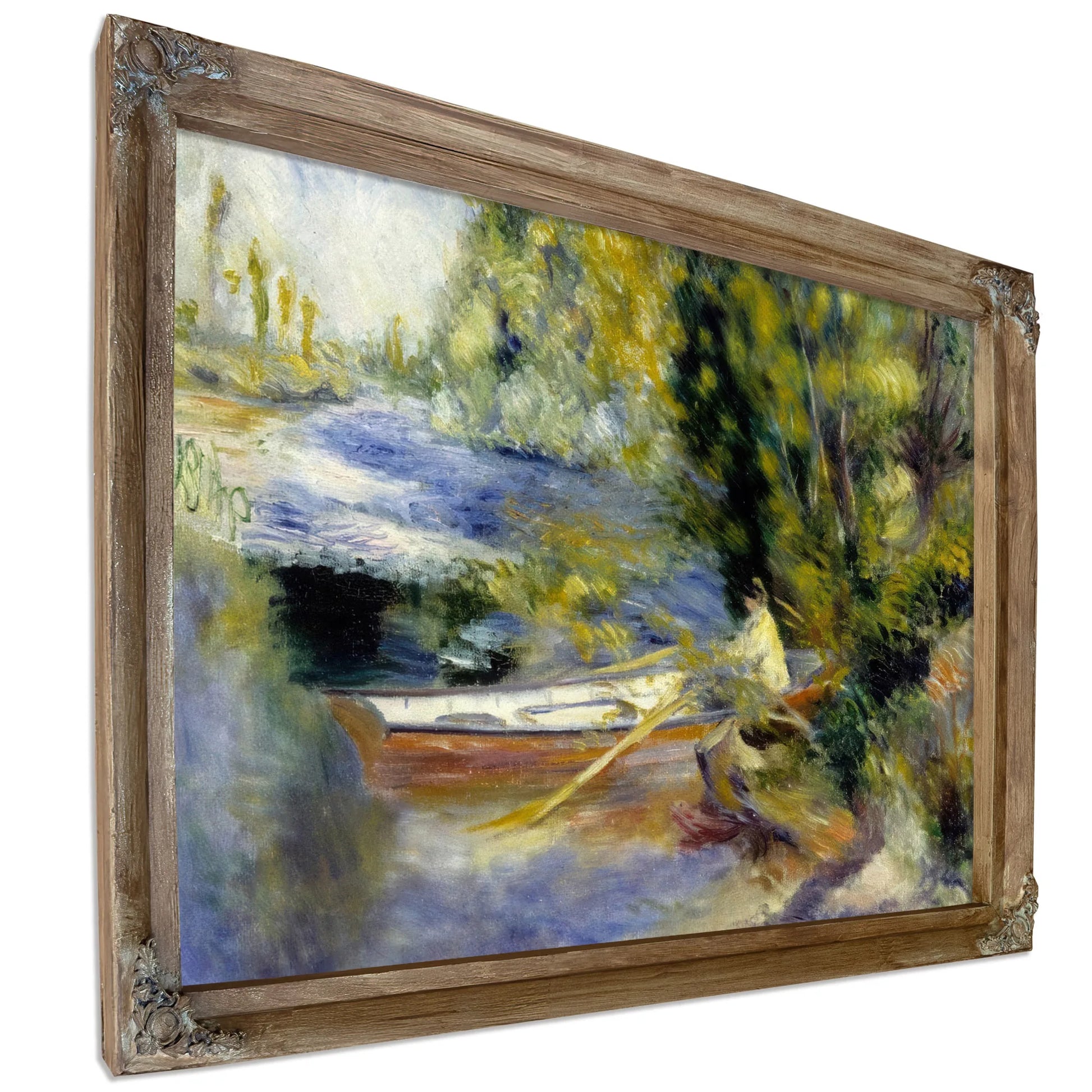 At The Water's Edge By Pierre August Renoir Fine Art Print