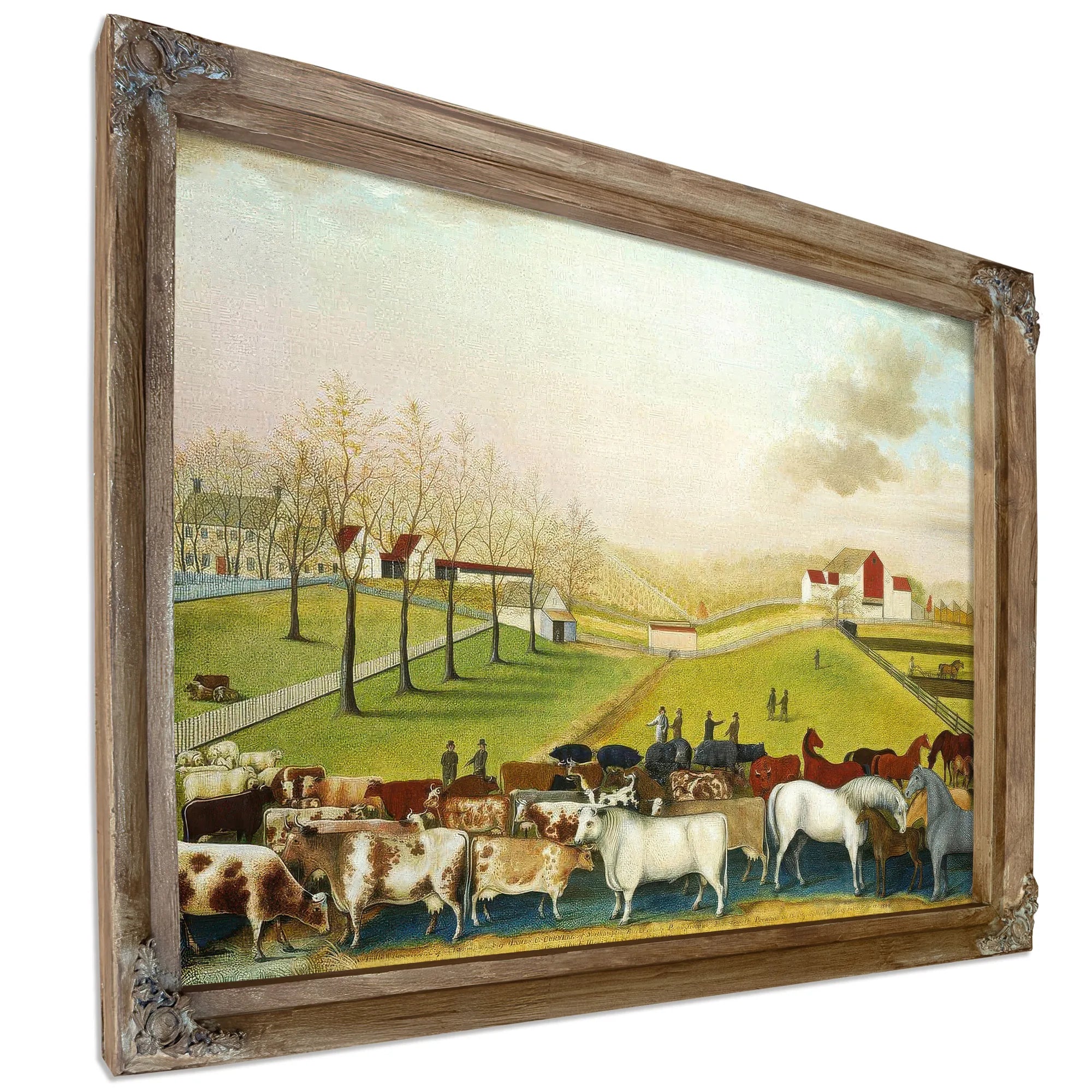 The Cornell Farm 1848 By Edward Hicks Fine Art Print