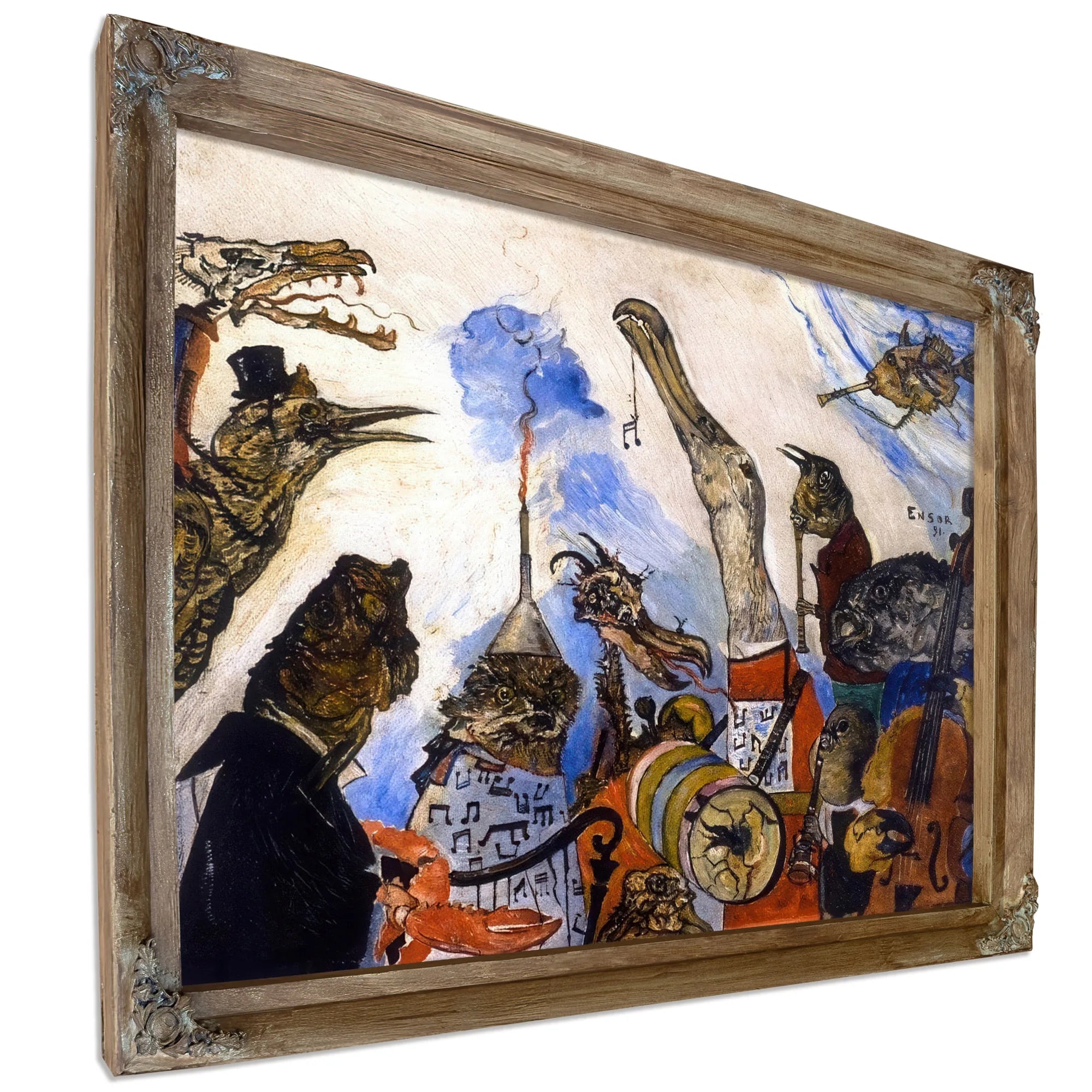 The Frightful Musicians By James Ensor Fine Art Print