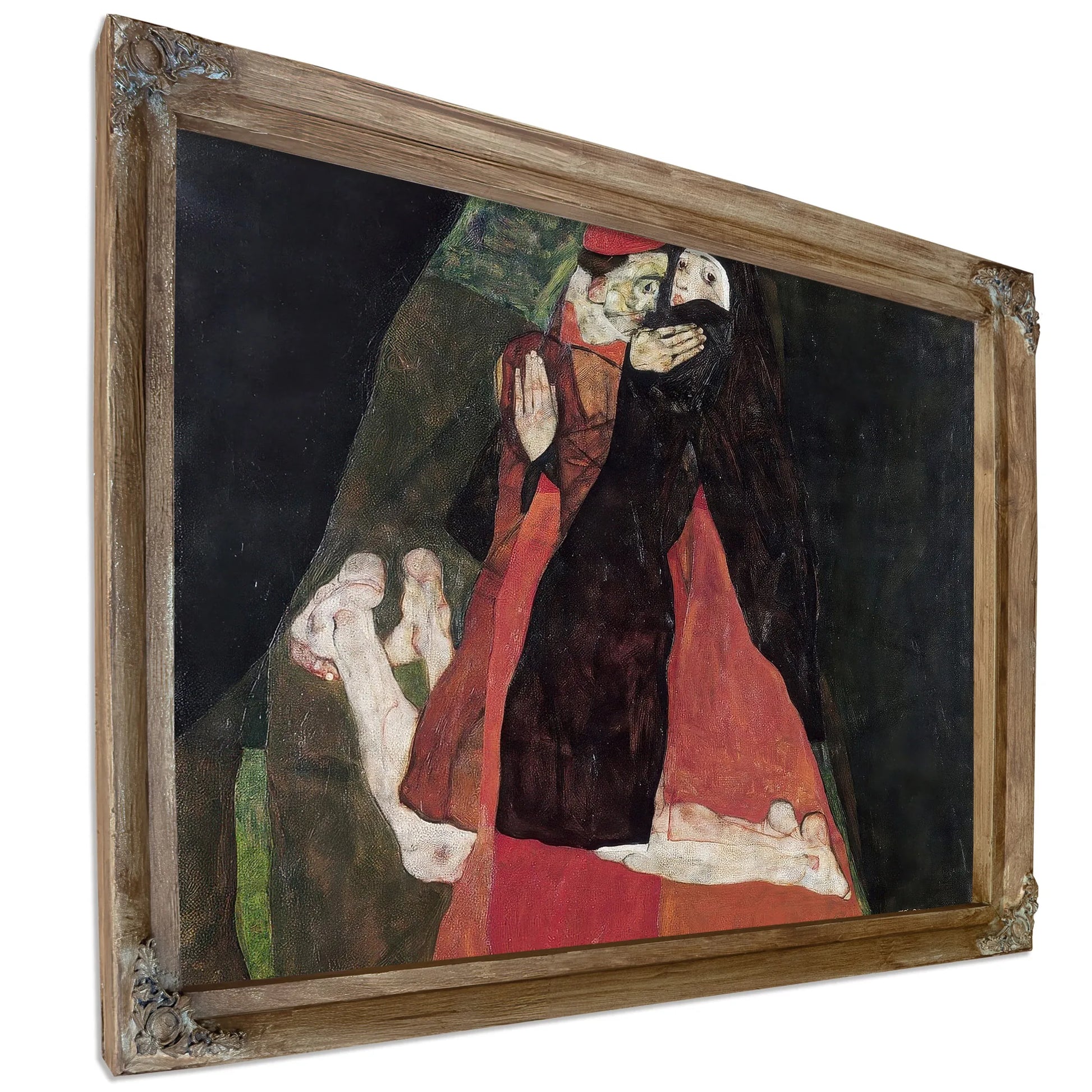 Cardinal And Nun (Tenderness) By Egon Schiele Fine Art Print