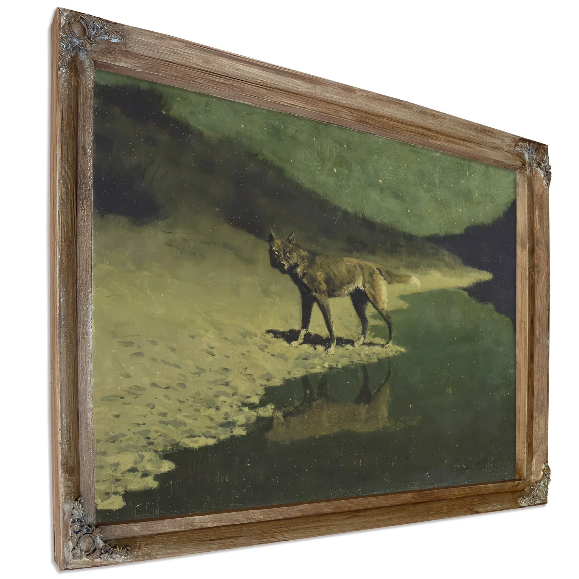 Moonlight Wolf C by Frederic Remington