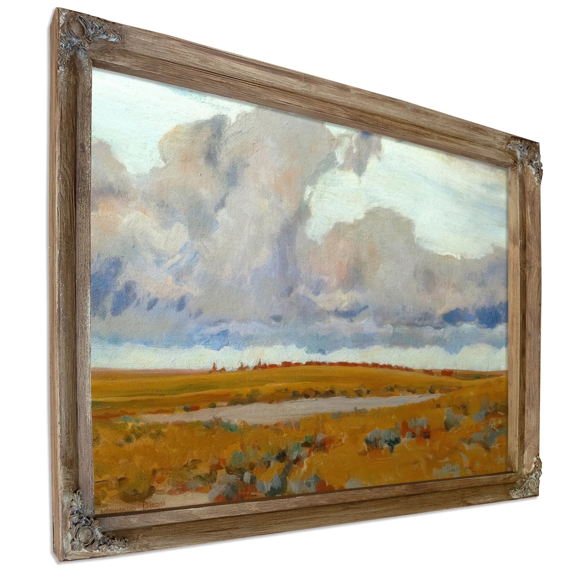 Passing Herd And Storm By Maynard Dixon Fine Art Print