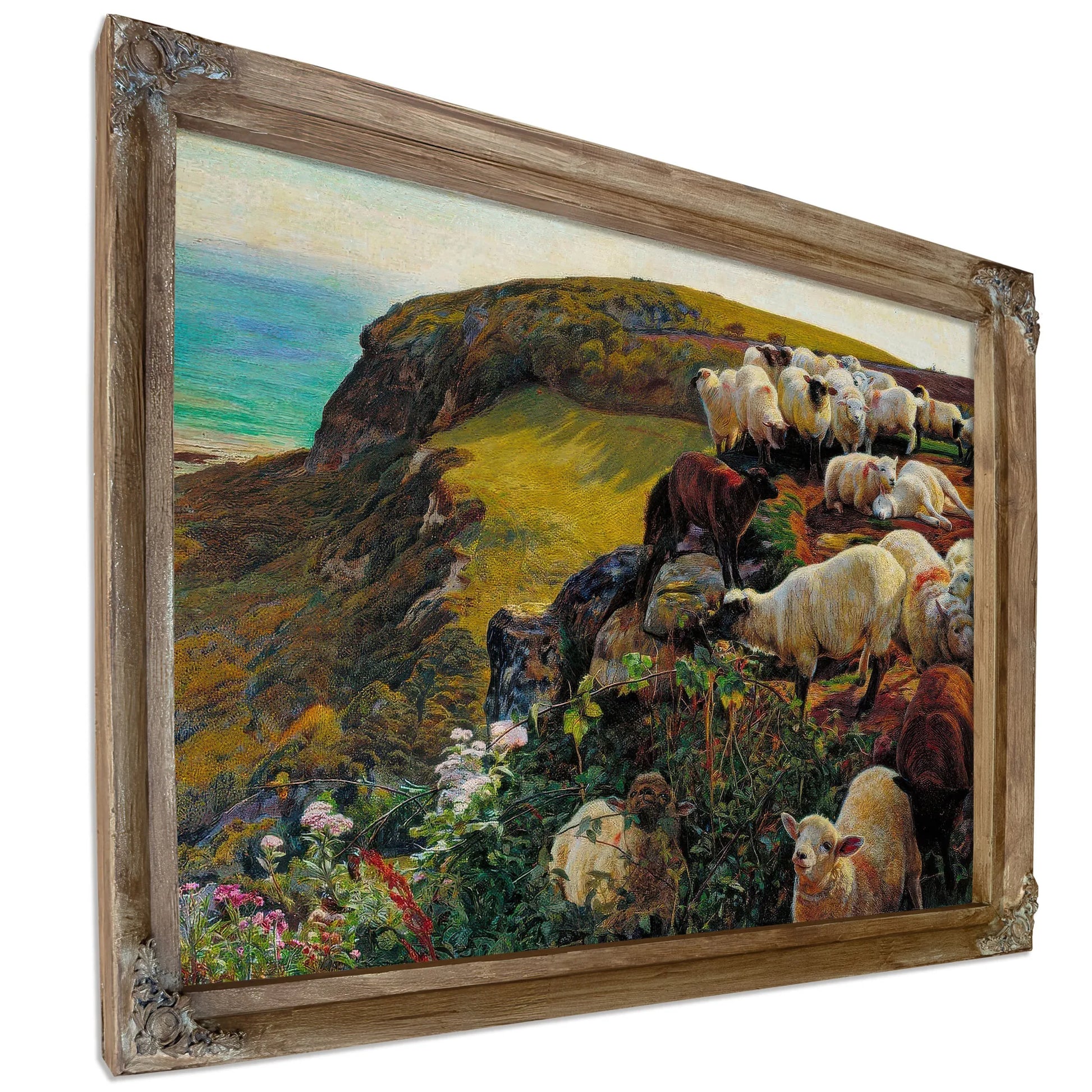 Our English Coasts 1852 Strayed Sheep 43 2X58 4Cm Tate Britain By William Holman Hunt Fine Art Print