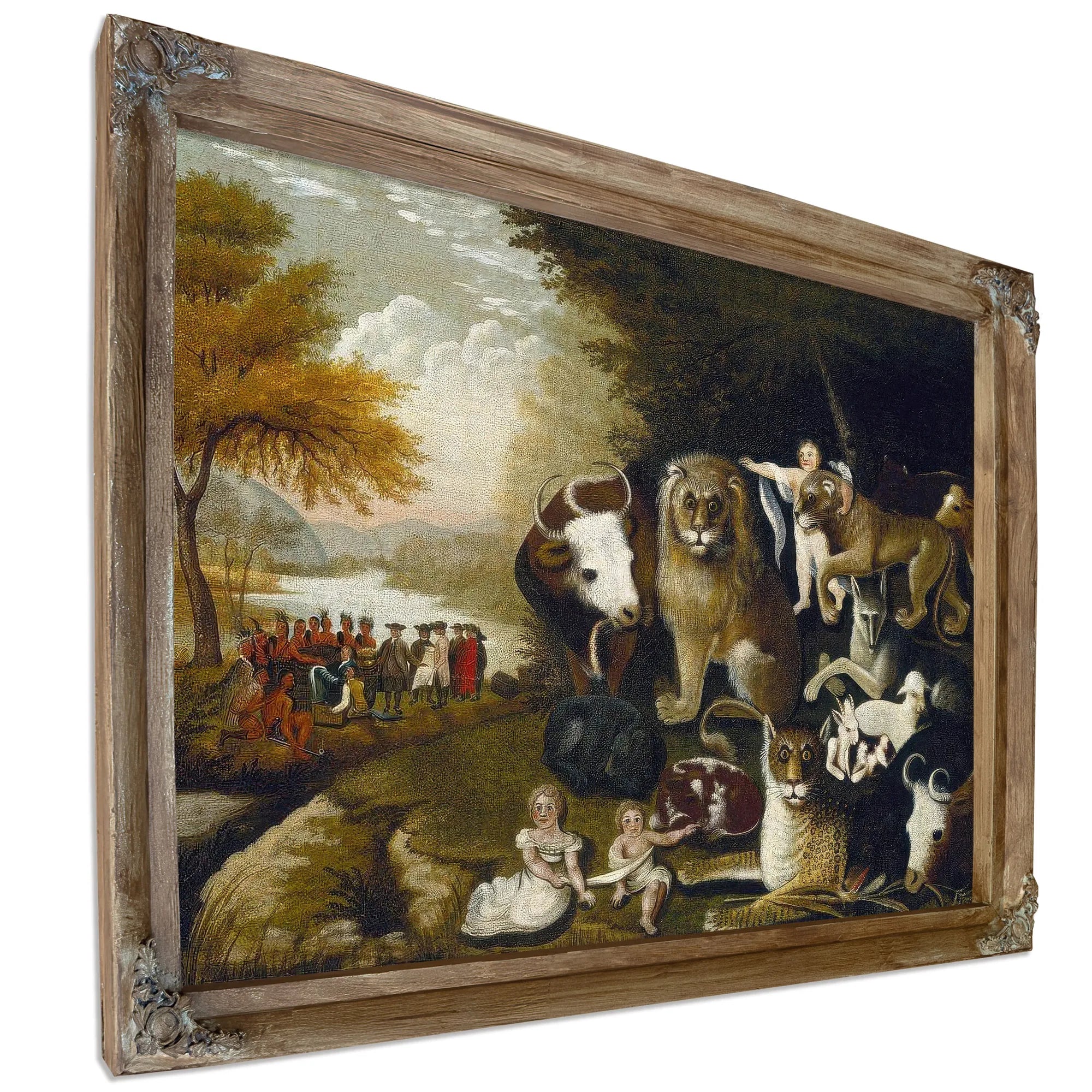 Peaceable Kingdom 1834 By Edward Hicks Fine Art Print