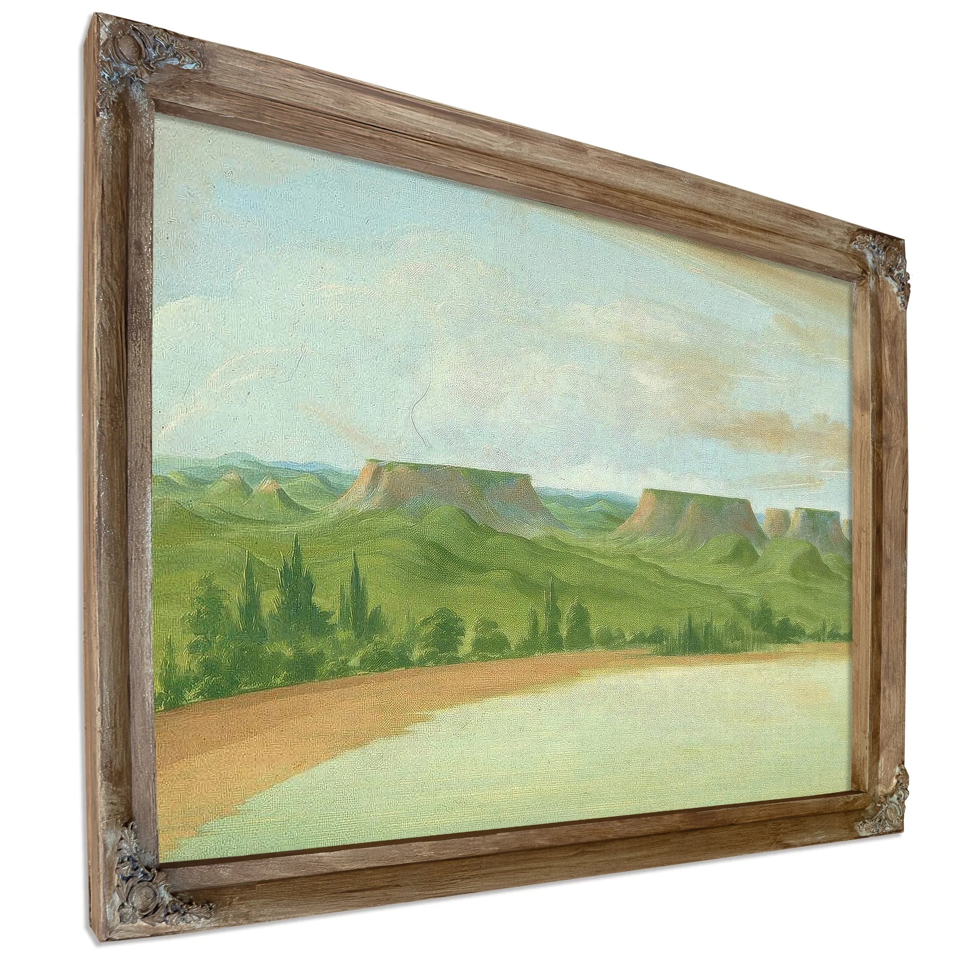 Square Hills, 1200 Miles Above St. Louis By George Catlin Fine Art Print
