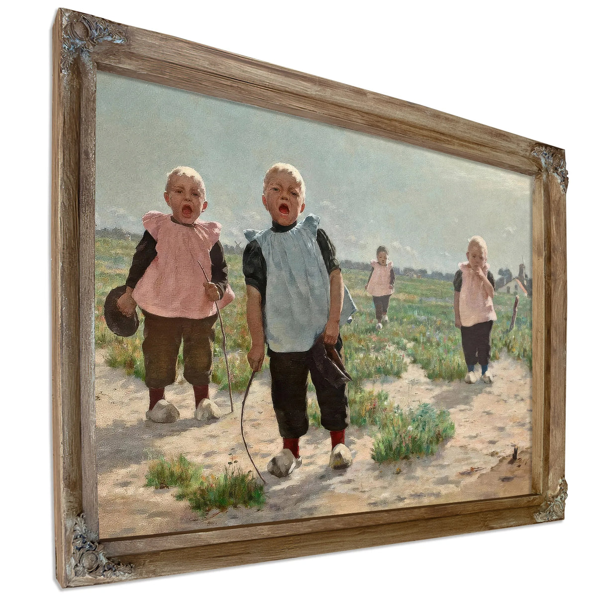 Gamins Hollandais By Walter Macewen Fine Art Print