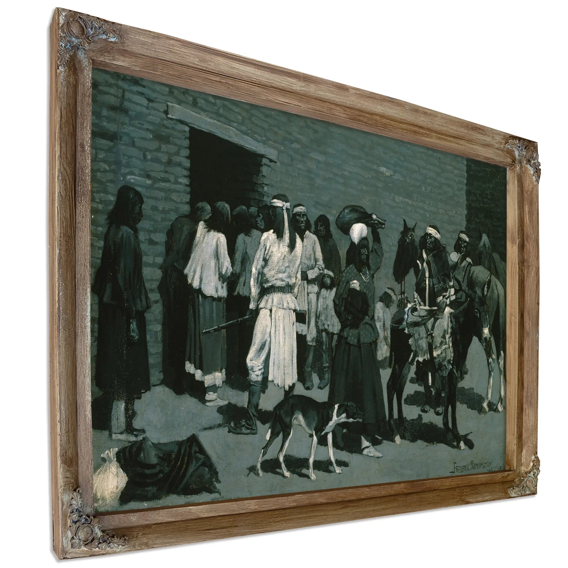 Pueblo Indian Village by Frederic Remington