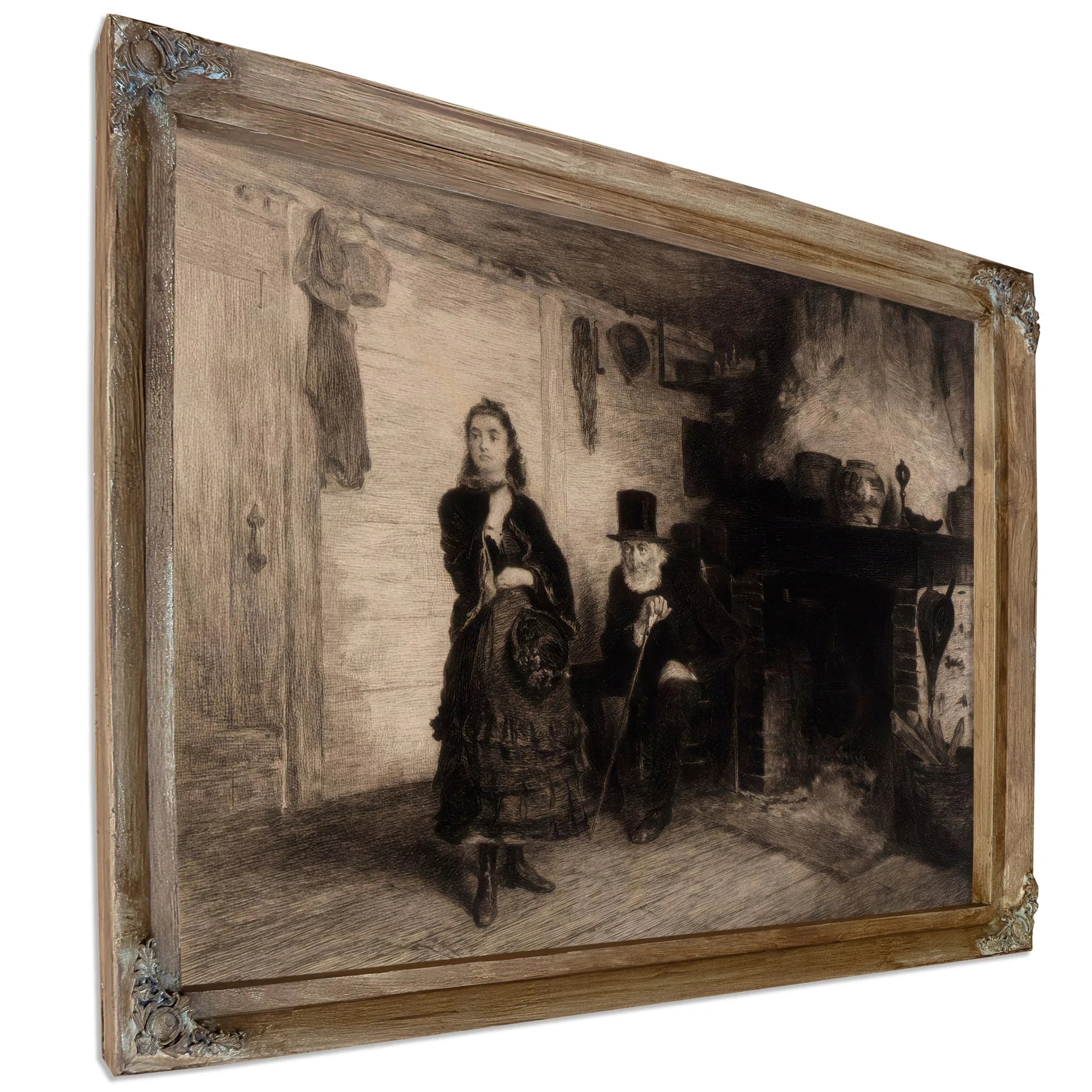The Reprimand By Eastman Johnson Fine Art Print