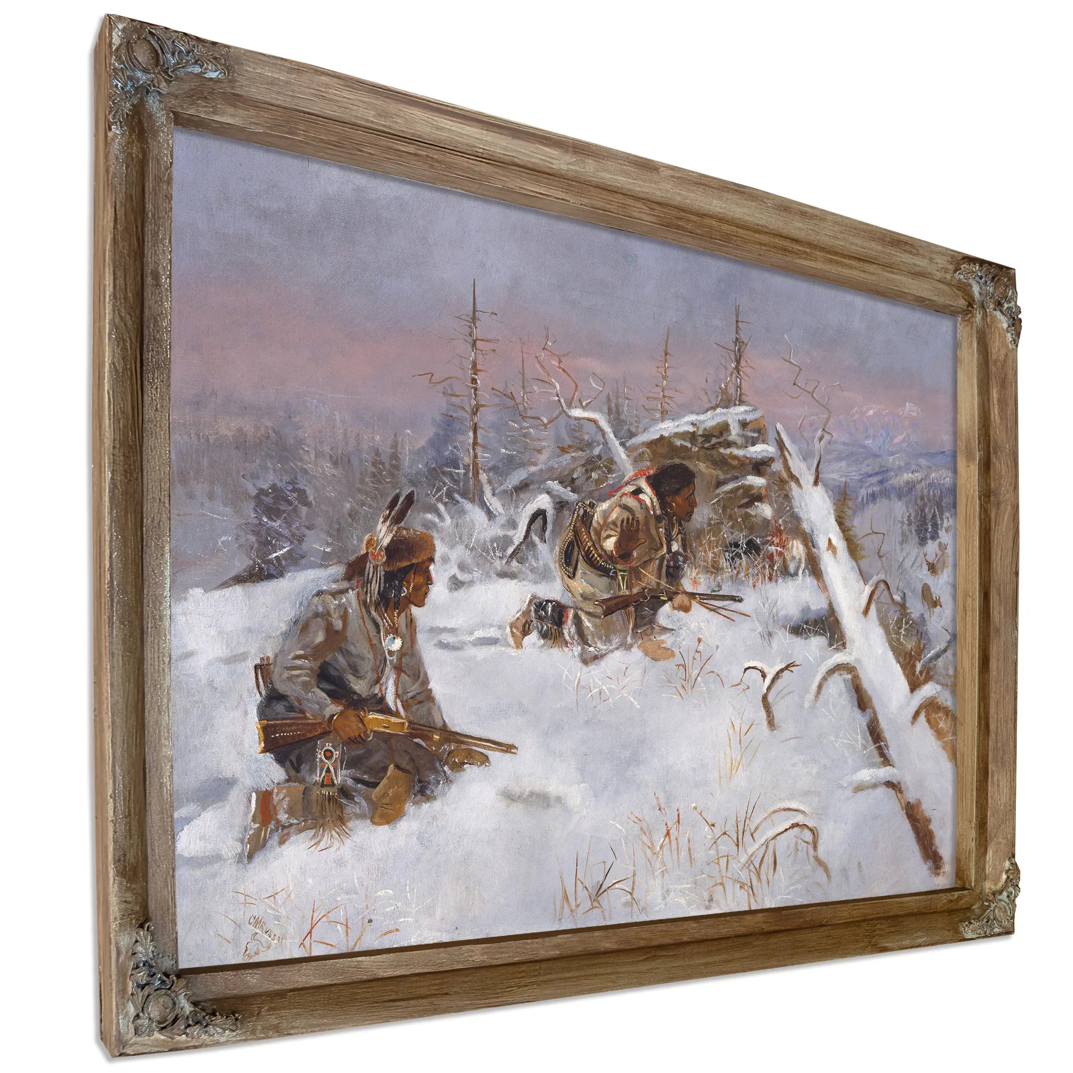 Crow Indians Hunting Elk by Charles Marion Russell