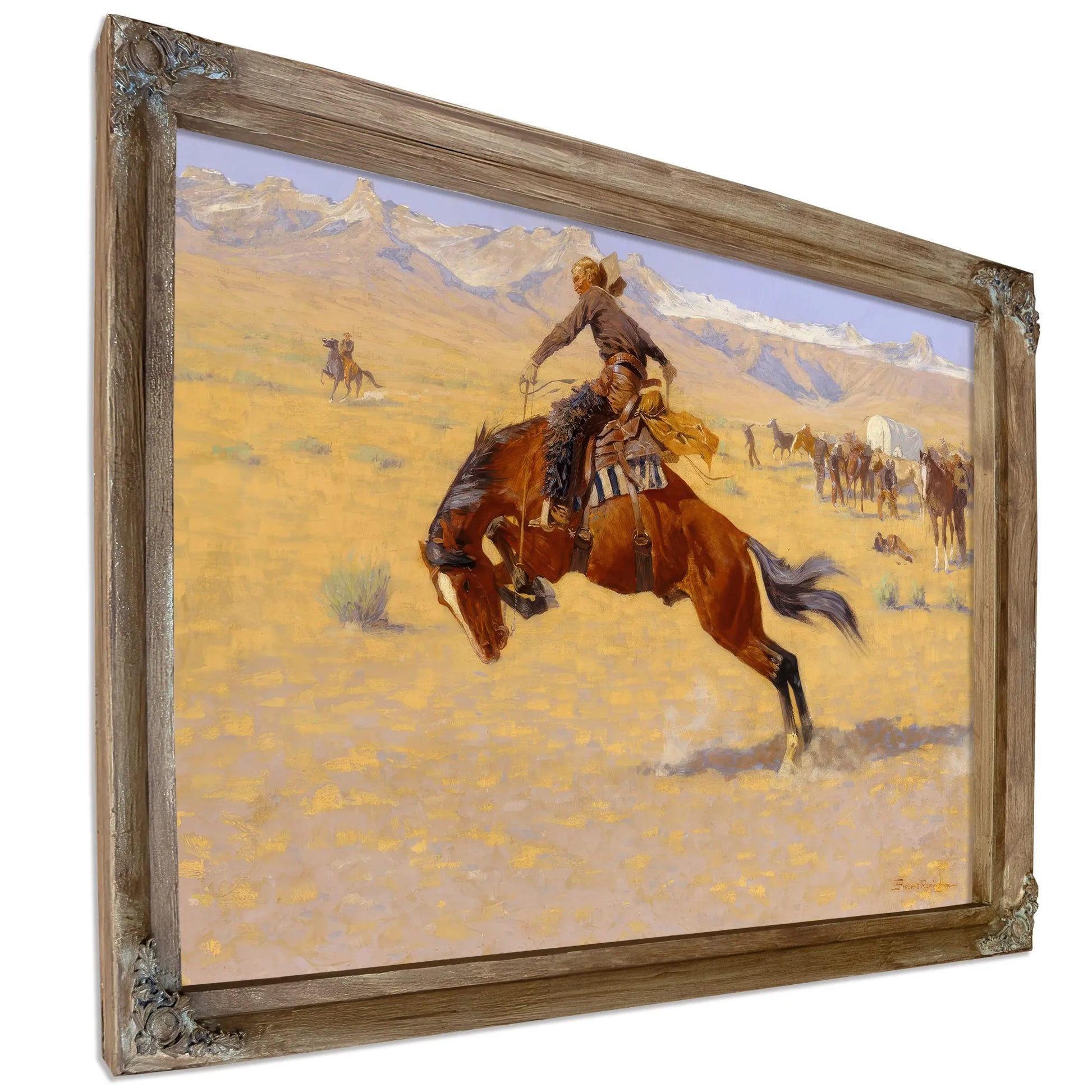 A Cold Morning On The Range C by Frederic Remington
