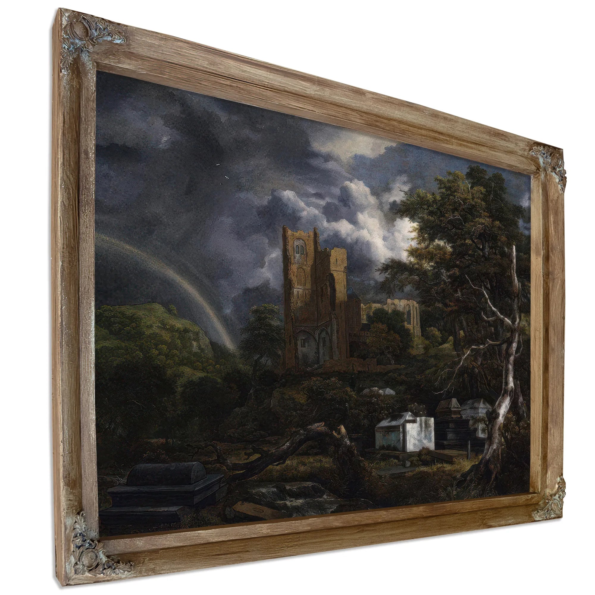 The Jewish Cemetery By Jacob Van Ruisdael Fine Art Print