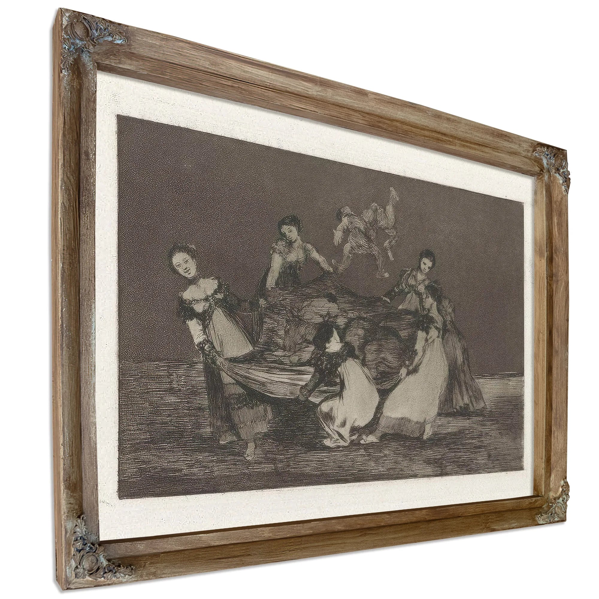 Disparate Femenino (Feminine Folly) Also Known As Pesa Mas Que Un Burro Muerto (Heavier Than A Dead Donkey) From The Series Los Disparates (Los Proverbios) By Francisco De Goya Fine Art Print
