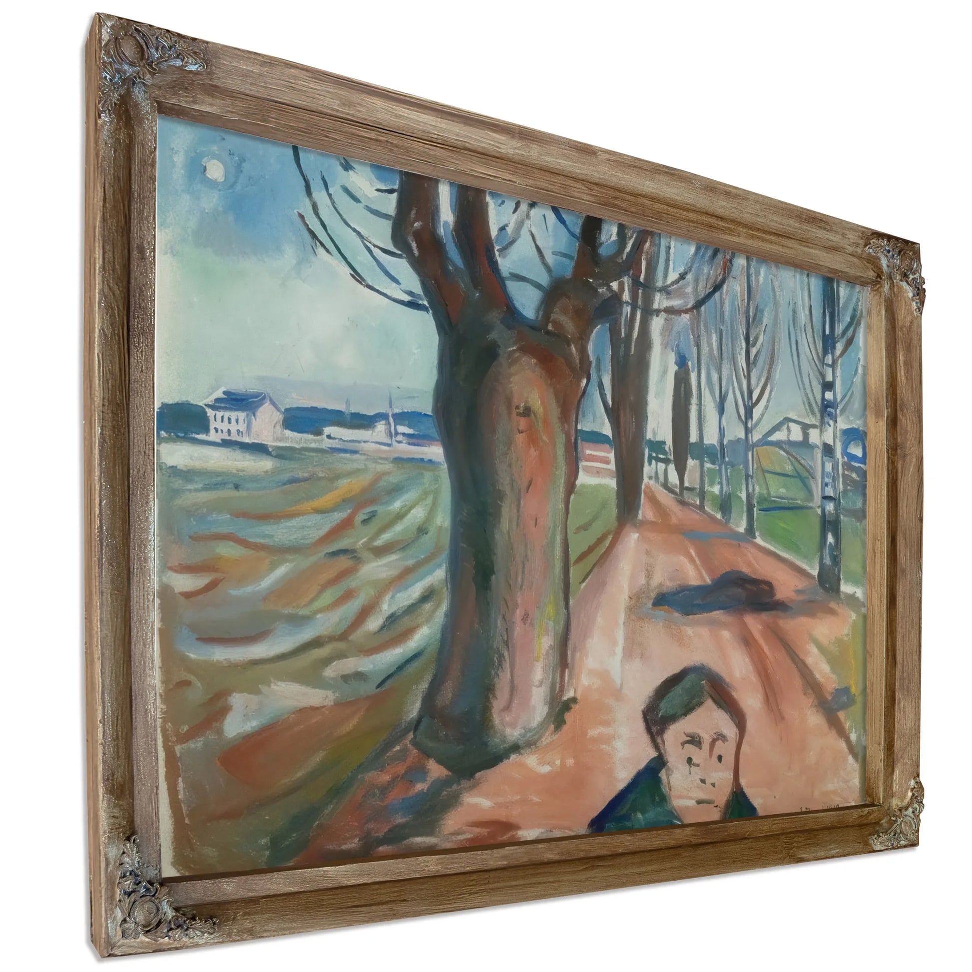 The Murderrer In The Lane 1919 By Edvard Munch Fine Art Print