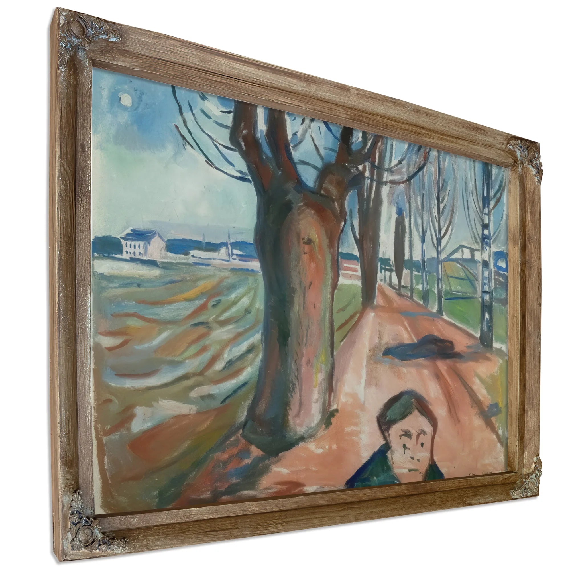 The Murderrer In The Lane 1919 By Edvard Munch Fine Art Print