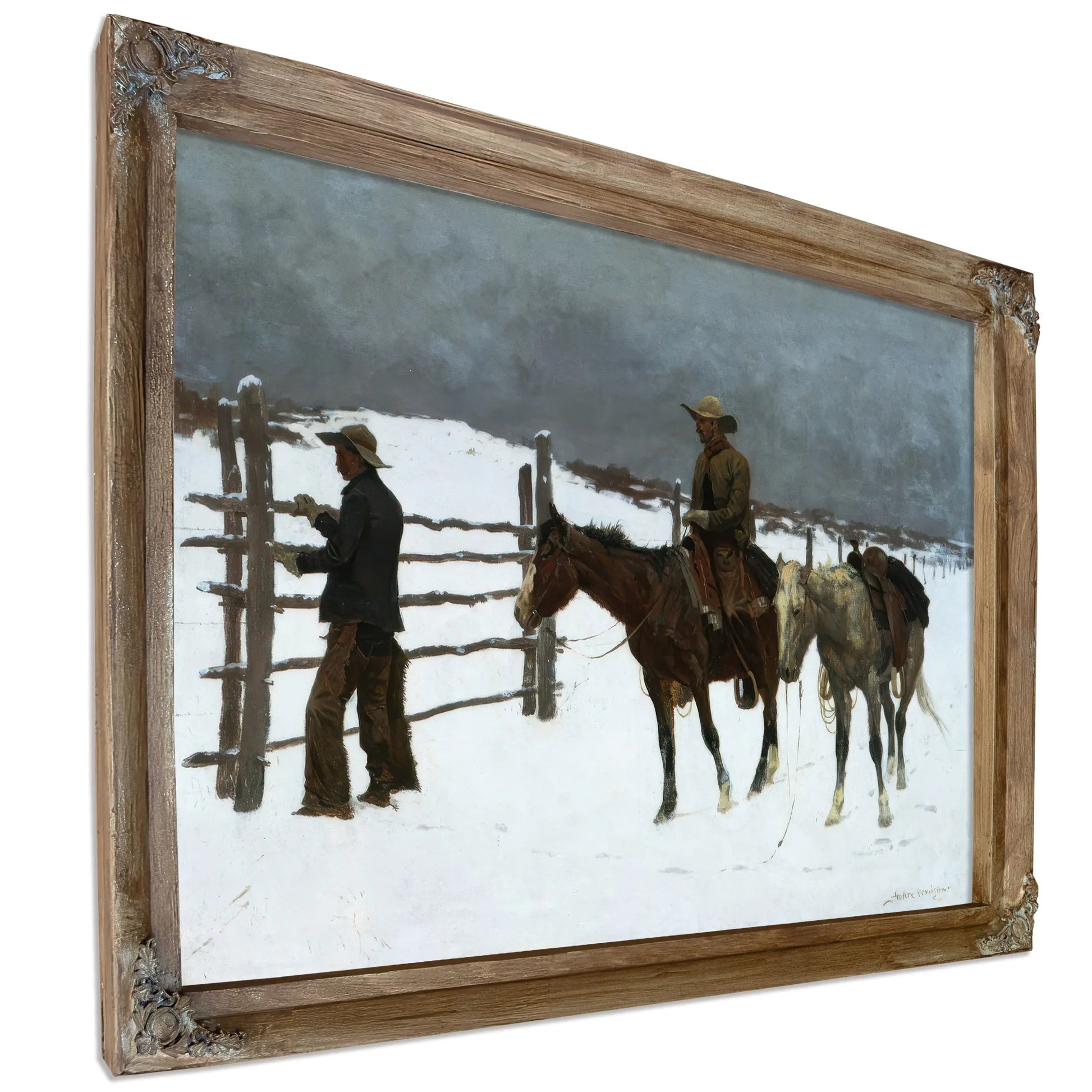 Fall Of The Cowboy  by Frederic Remington