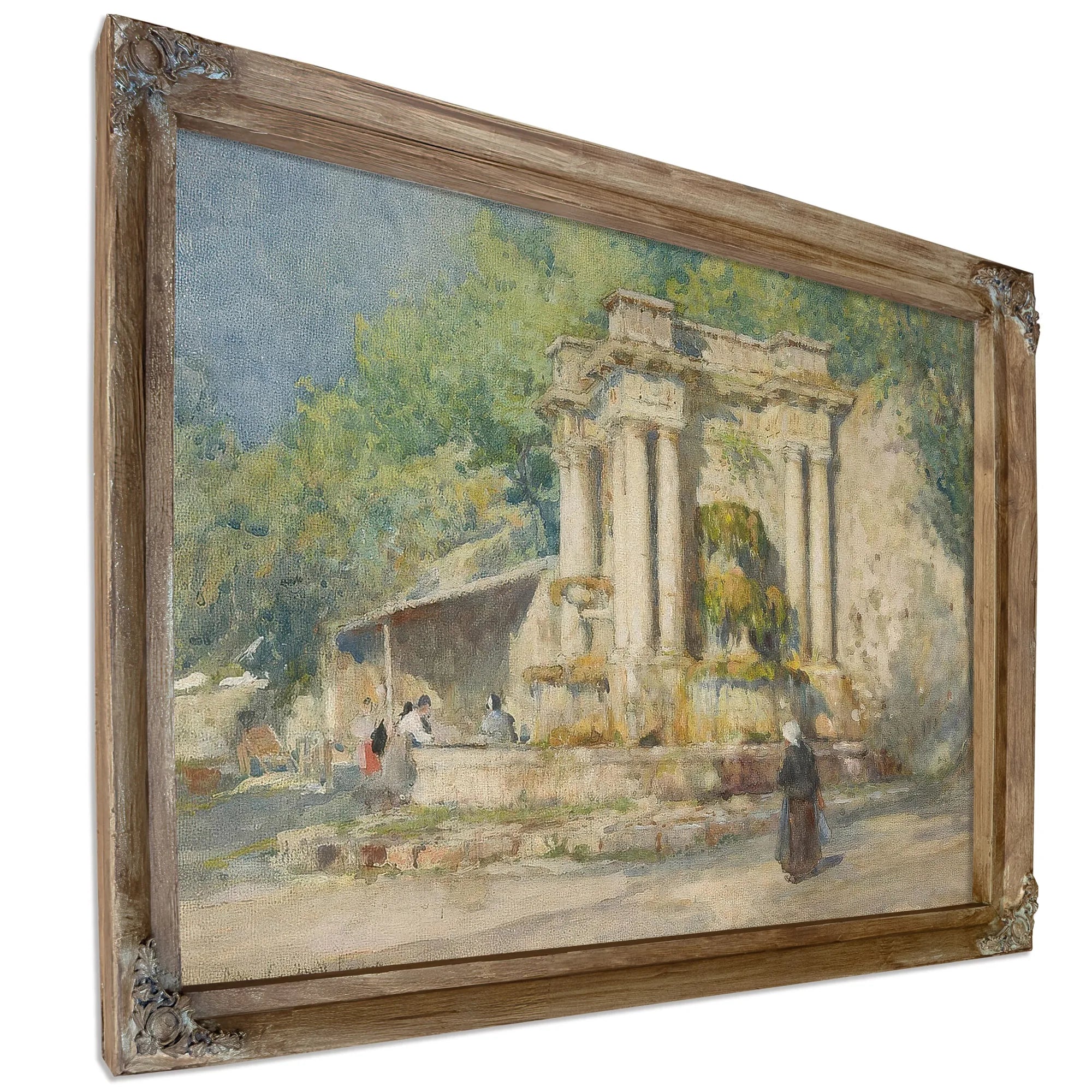 Fountain At Digne, Bas Alpes, 1914 By Colin Campbell Cooper Fine Art Print
