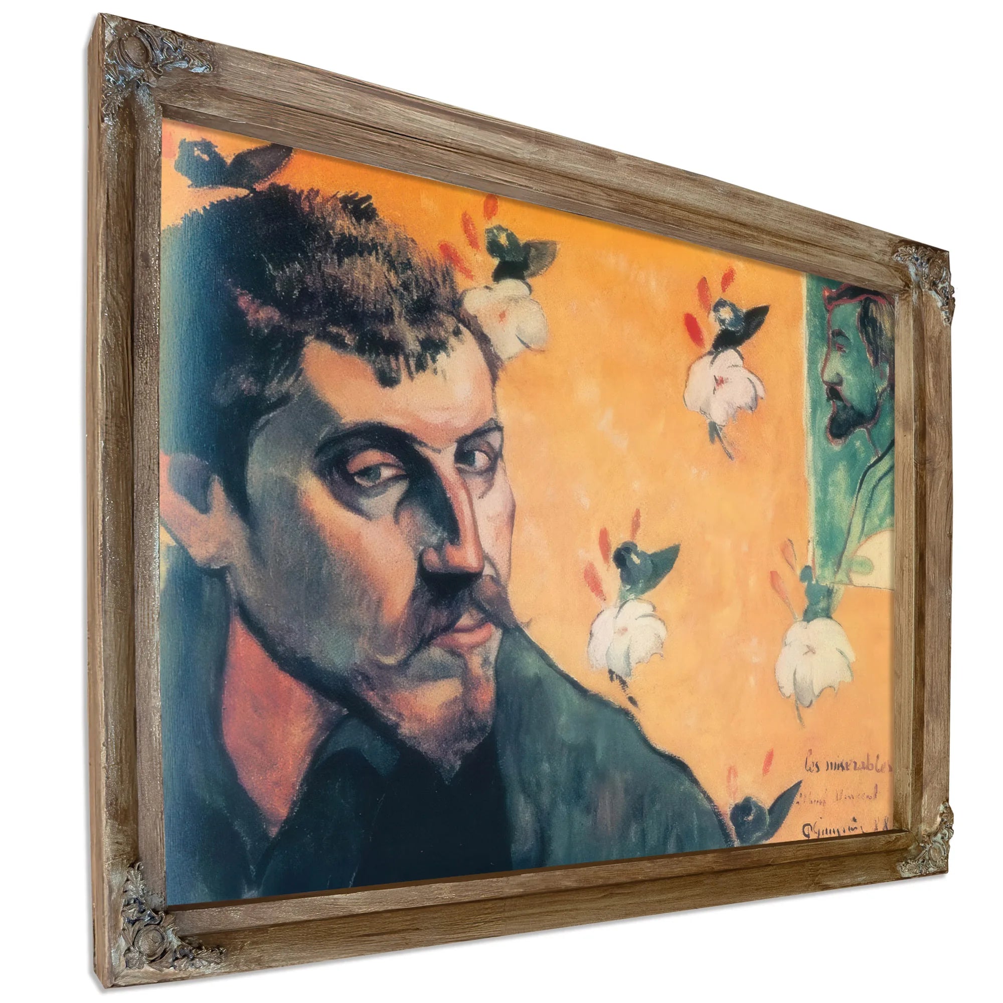 Self Portrait Les Miserables By Paul Gauguin Fine Art Print