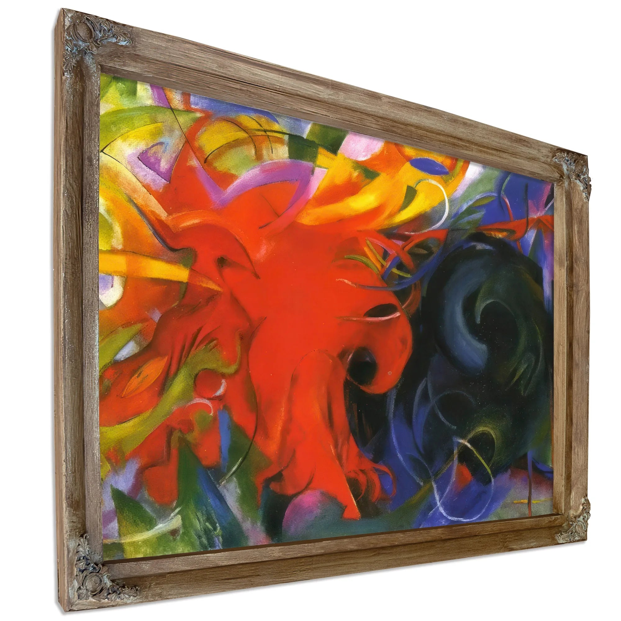 Fighting Forms By Franz Marc Fine Art Print