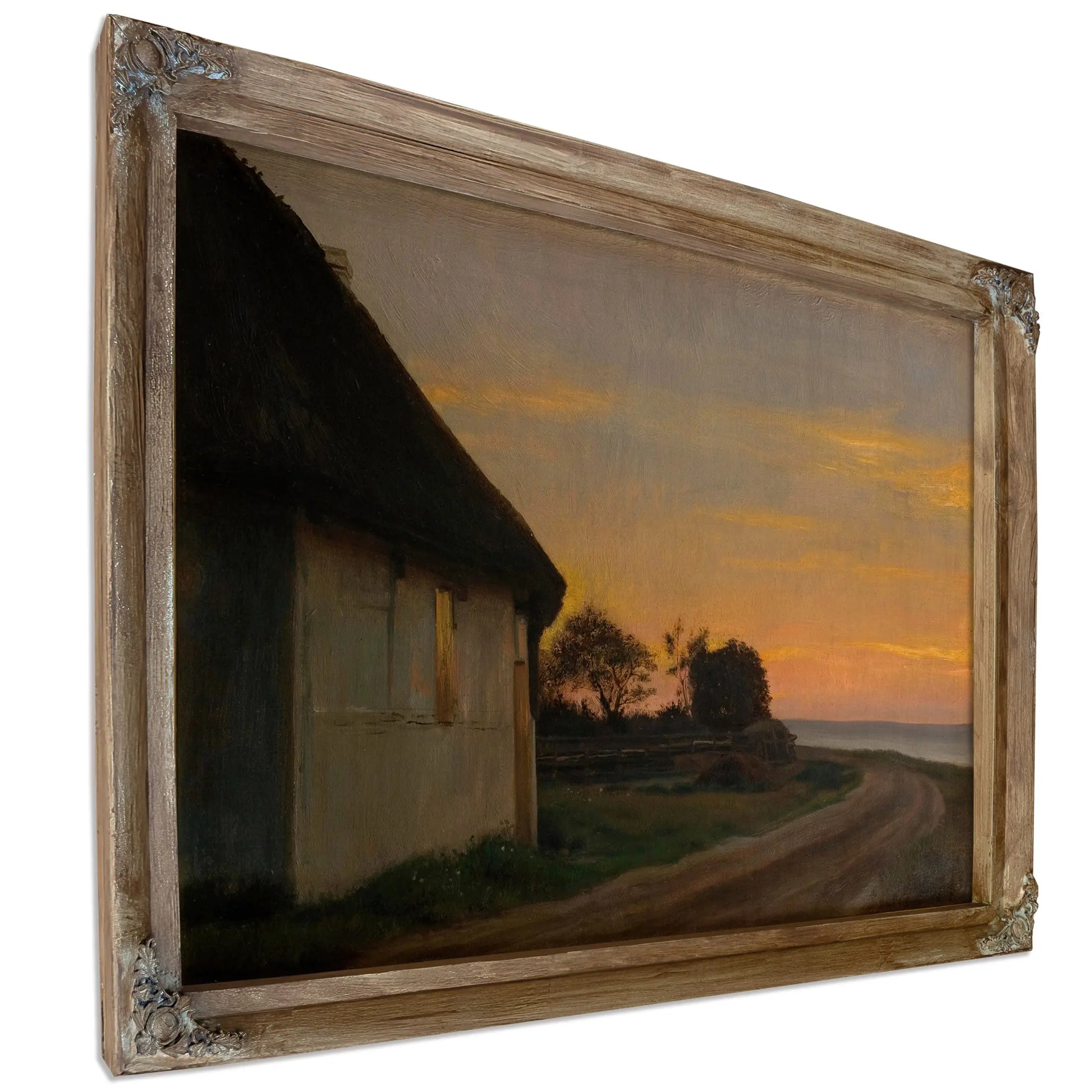 Evening Lanscape With A House And Garden By The Sea Ellekilde by Carl Bloch