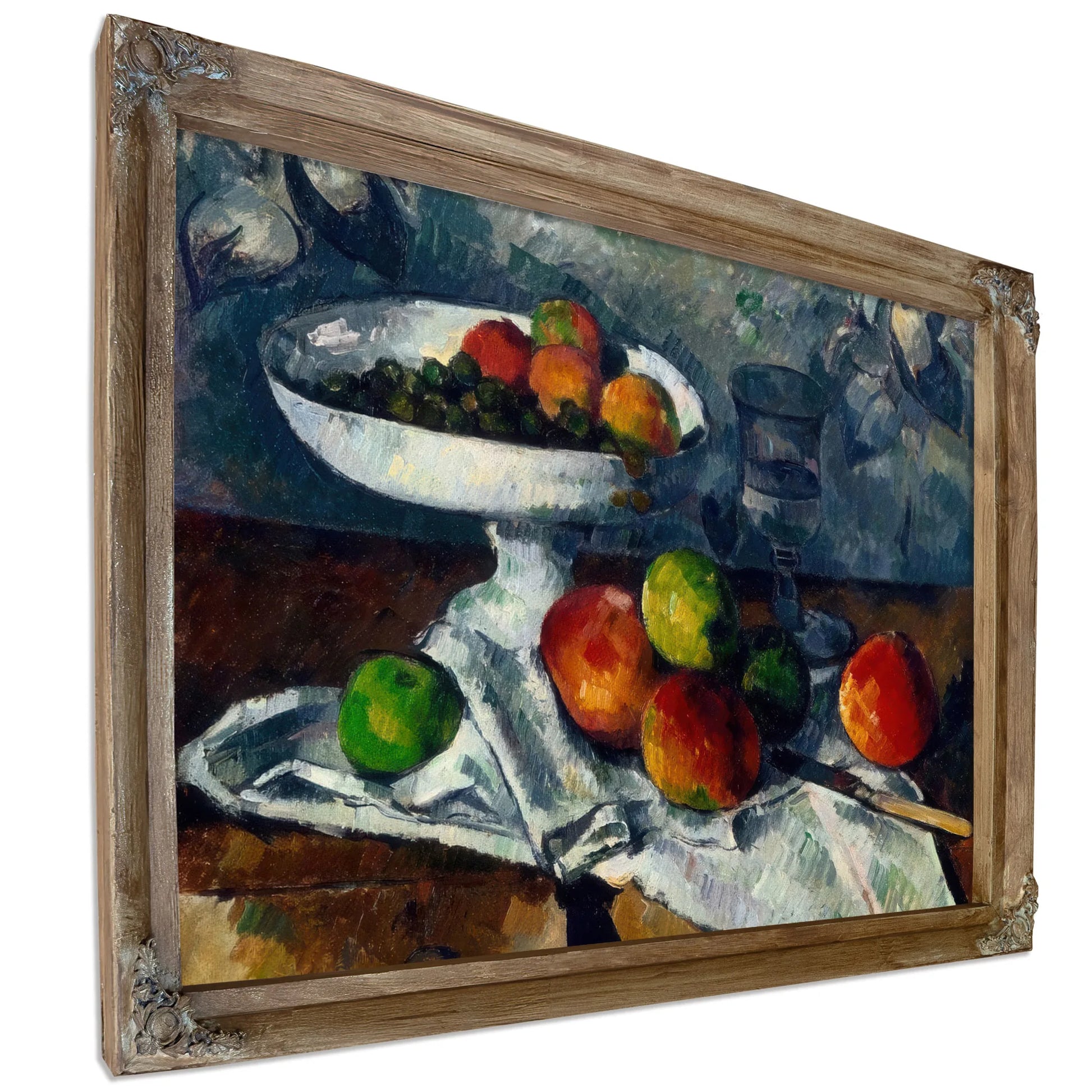 Still Life With Fruit Dish By Paul Cezanne Fine Art Print