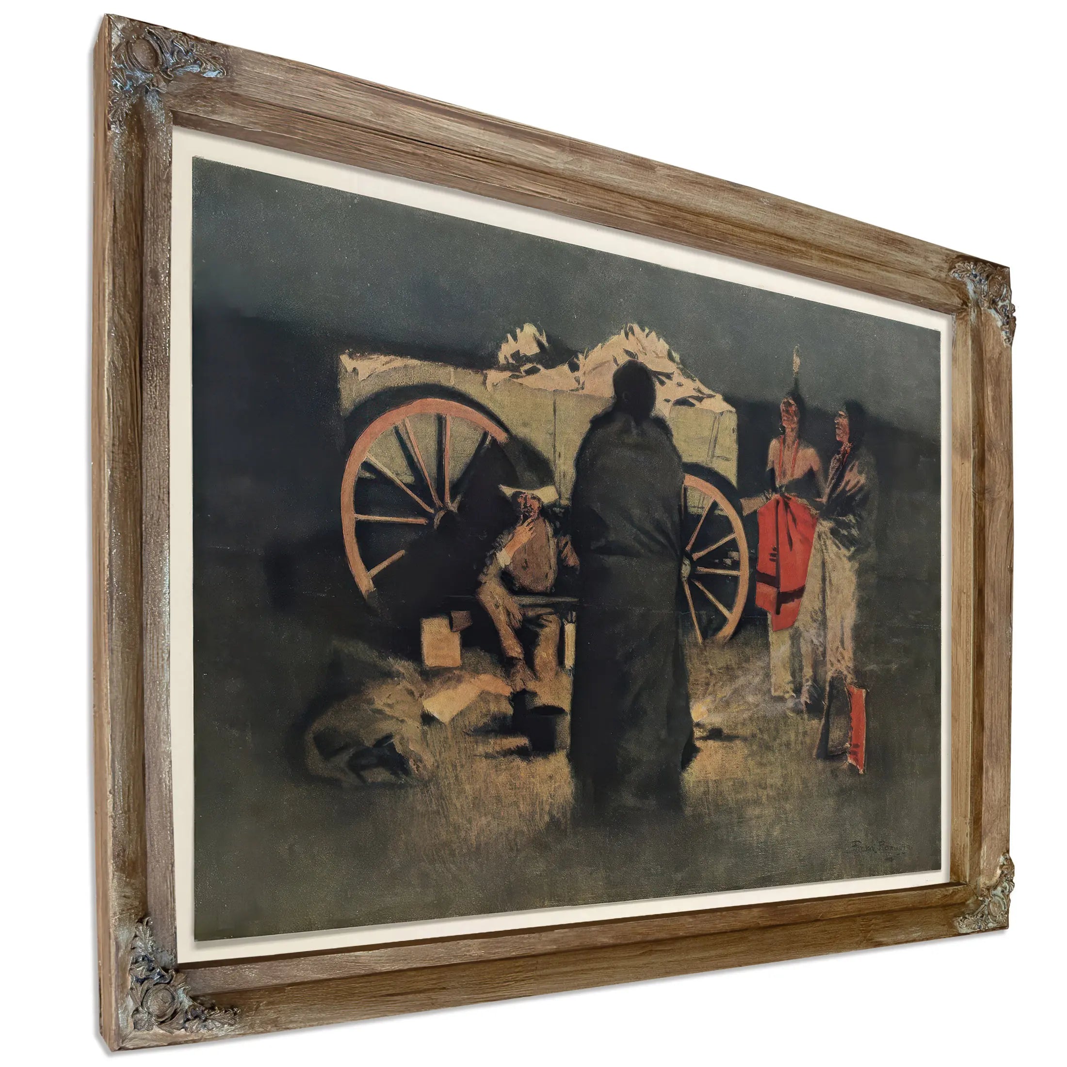 Night Camp Pub  by Frederic Remington