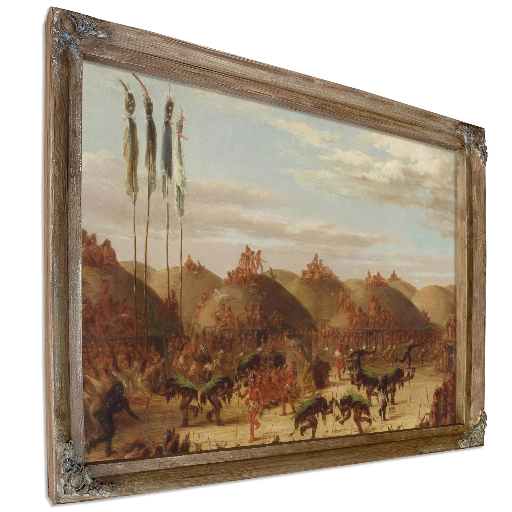 Bull Dance, Mandan O Kee Pa Ceremony By George Catlin Fine Art Print