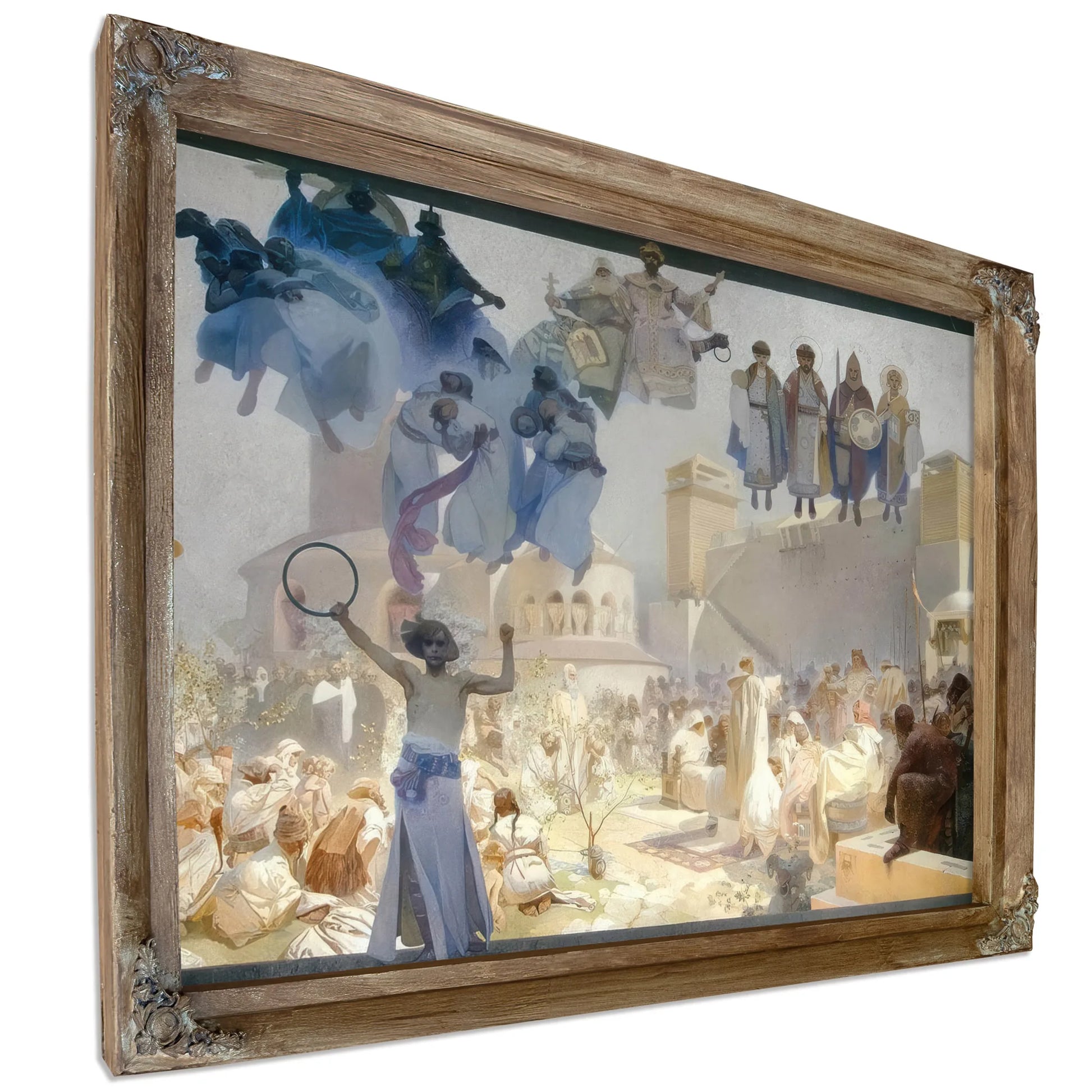 The Introduction Of The Slavonic Liturgy By Alphonse Mucha Fine Art Print