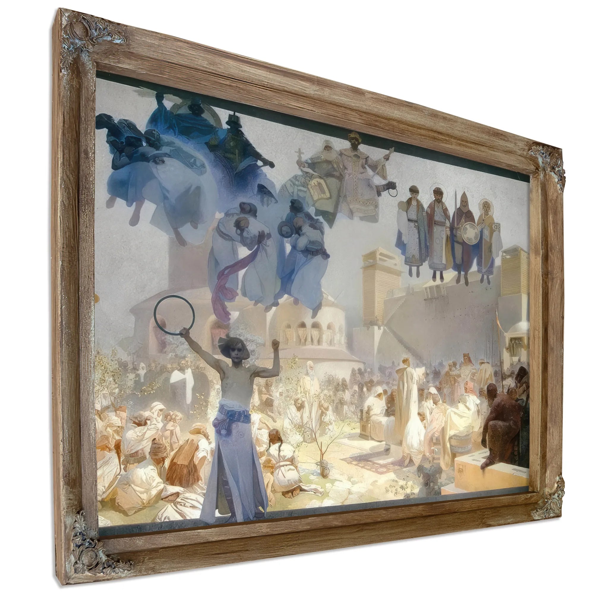 The Introduction Of The Slavonic Liturgy By Alphonse Mucha Fine Art Print