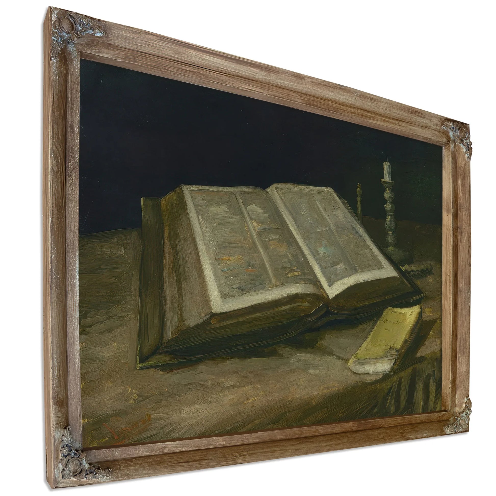 Still Life With Bible By Vincent Van Gogh Fine Art Print