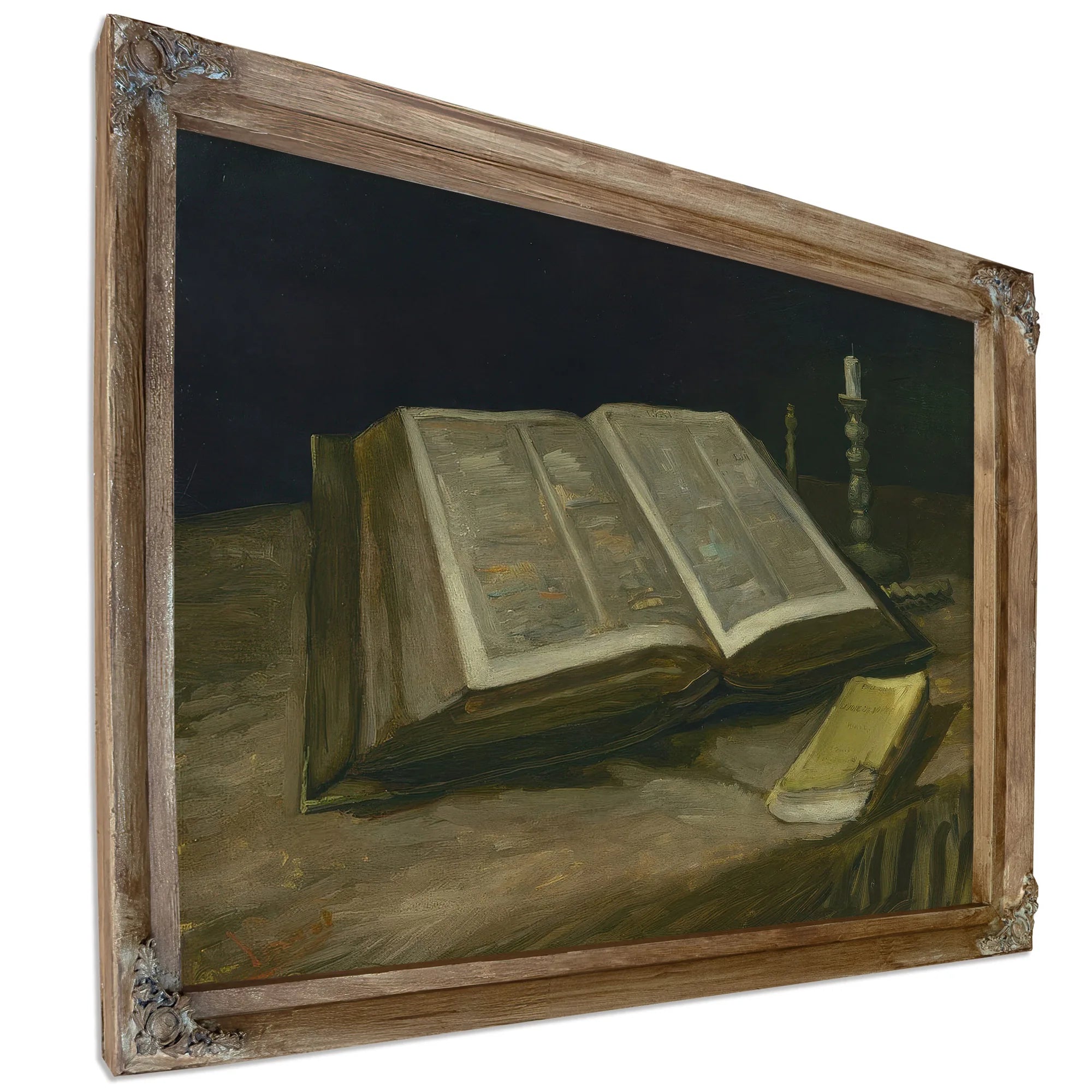 Still Life With Bible By Vincent Van Gogh Fine Art Print