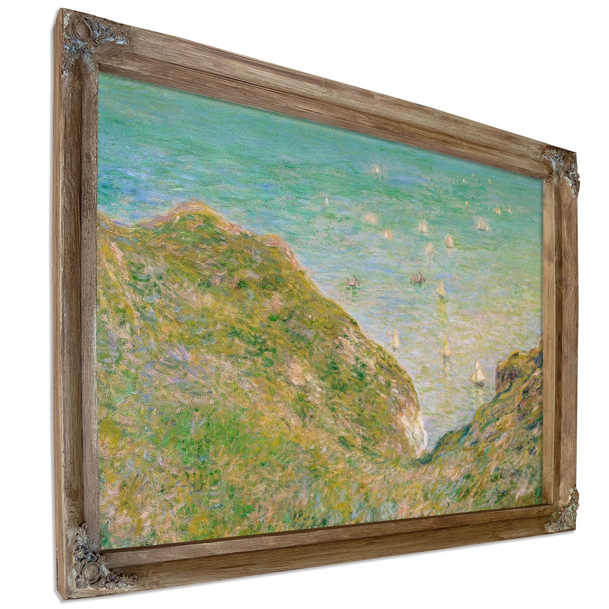 On The Cliff At Pourville Clear Weather By Claude Monet Fine Art Print