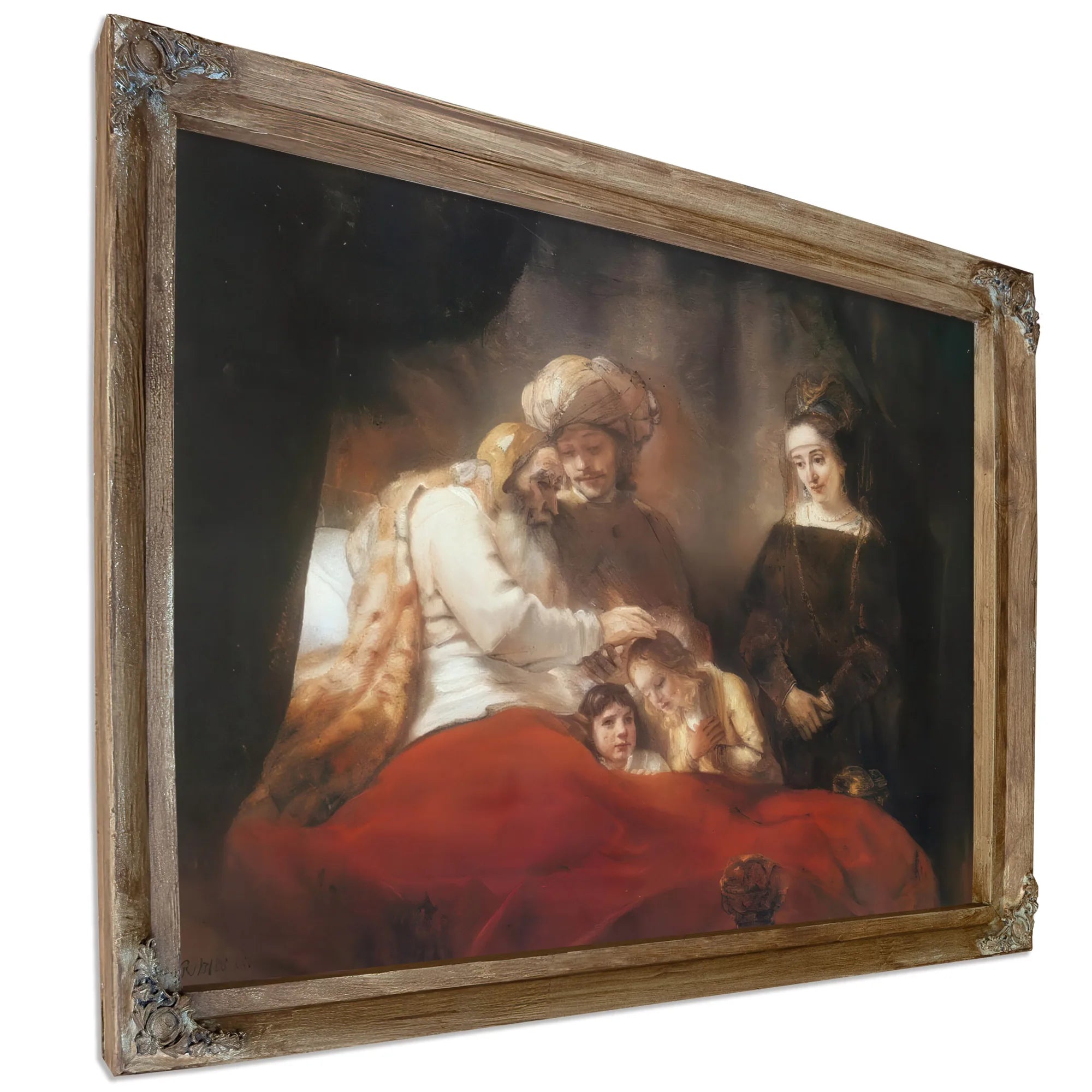 Jacob Blessing The Sons Of Joseph, 1656 By Rembrandt Fine Art Print