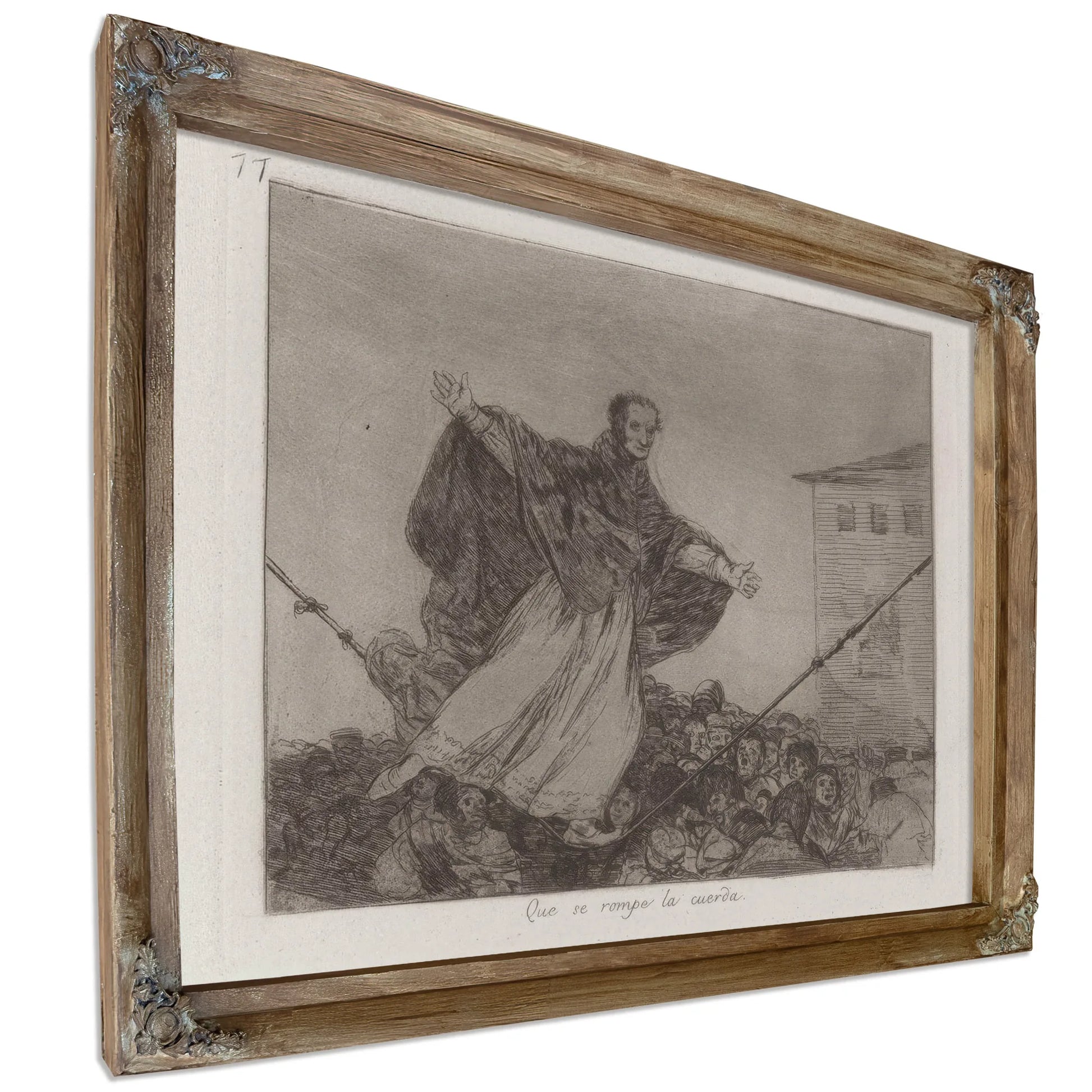 Que Se Rompe La Cuerda (May The Cord Break) Plate 77 From Los Desastres De La Guerra (The Disasters Of War) By Francisco De Goya Fine Art Print