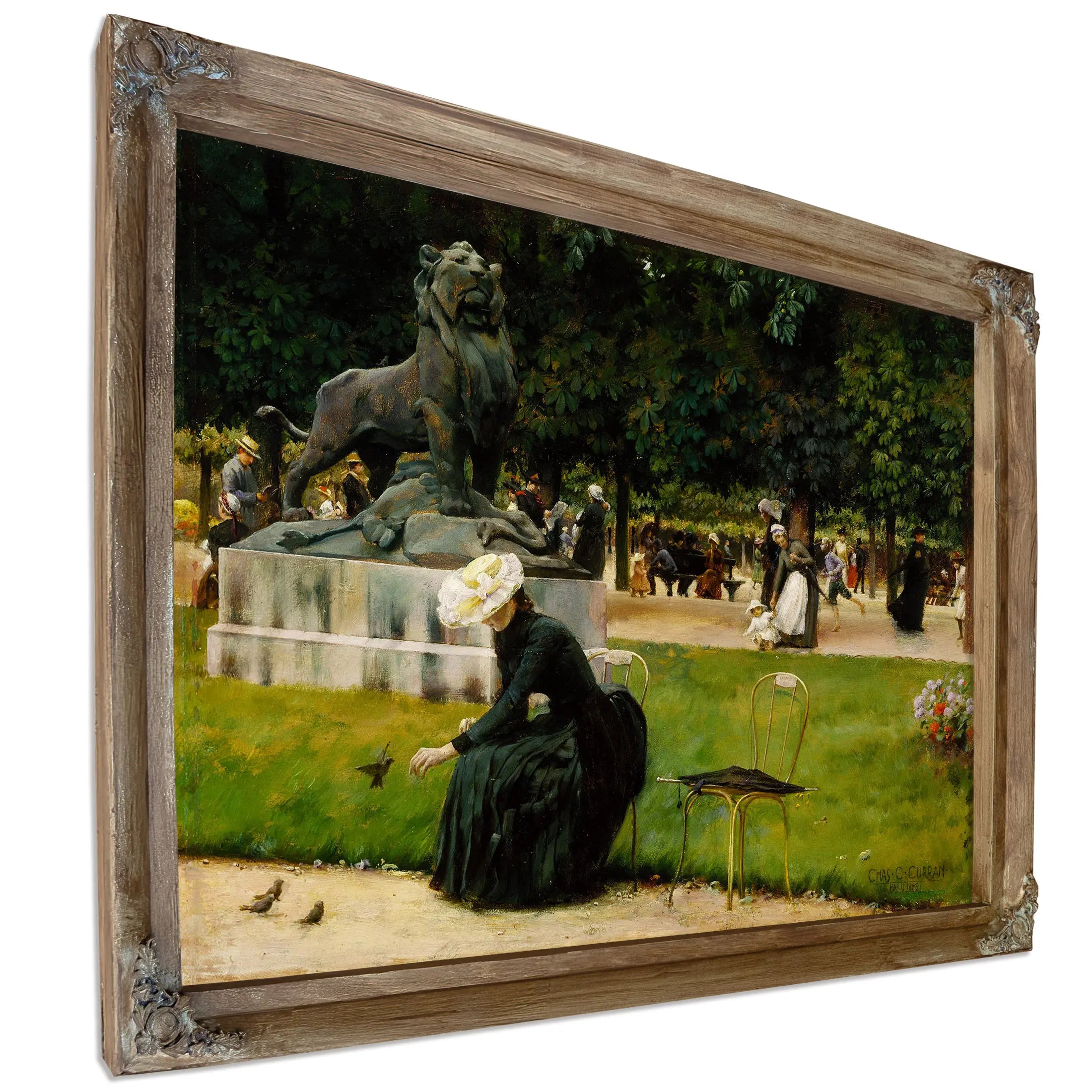 In The Luxembourg (Garden) (1889) by Charles Courtney Curran