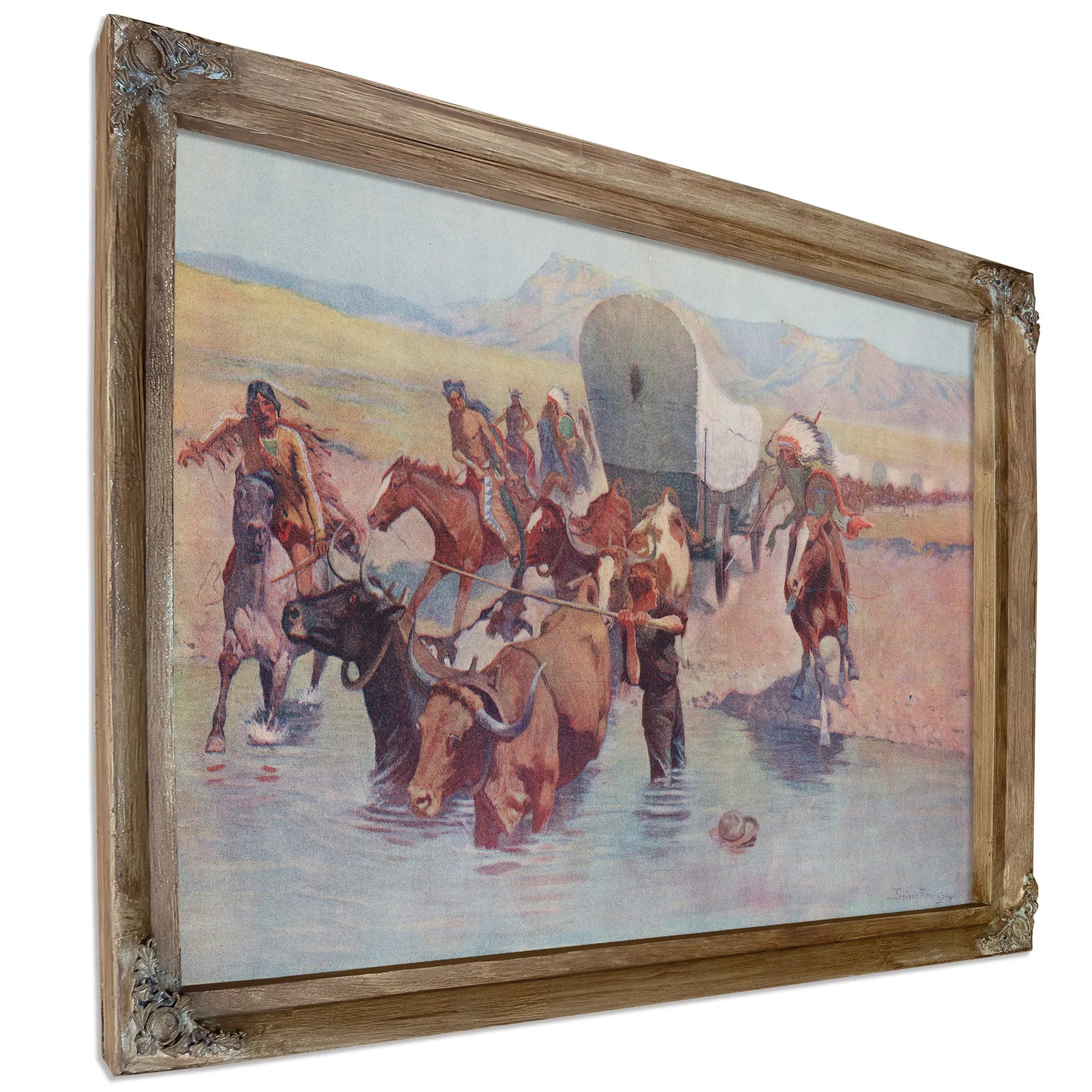 The Emigrants B by Frederic Remington