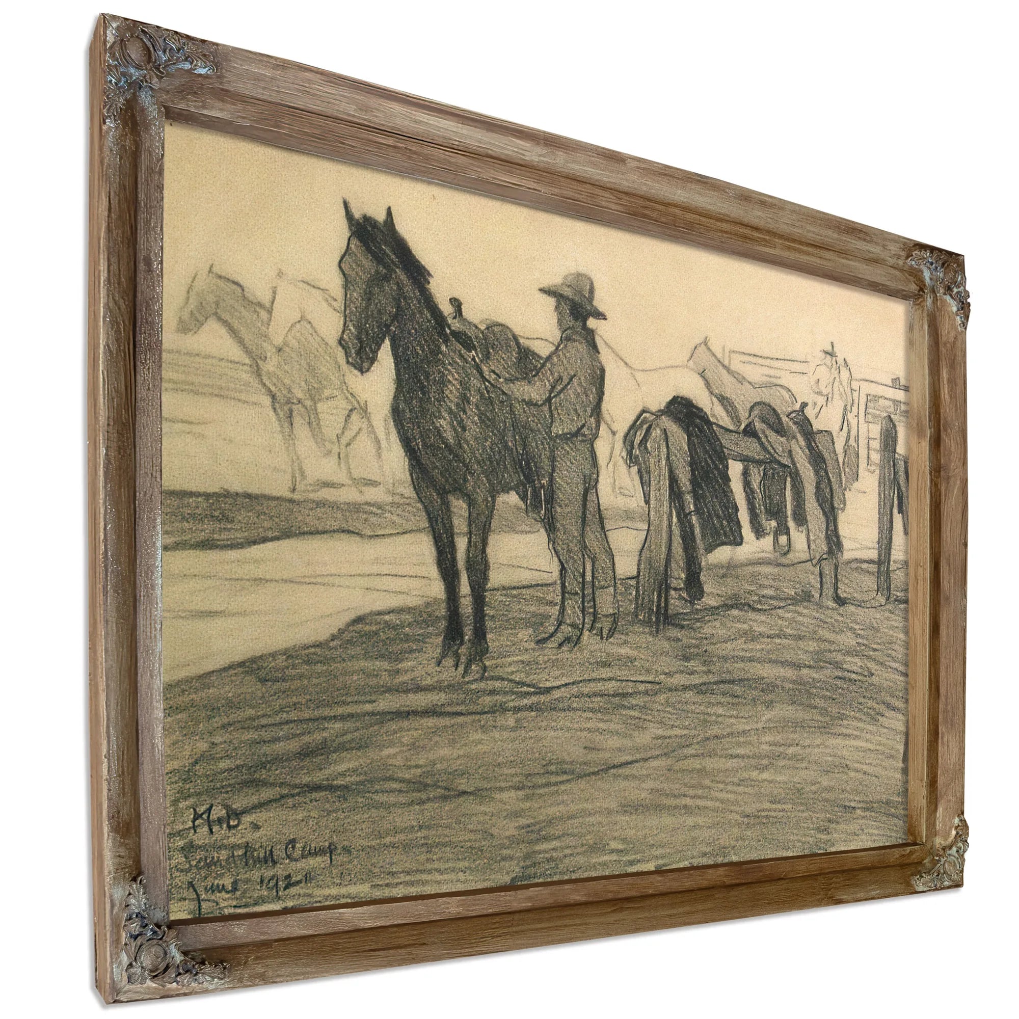 Sandhill Camp 1921 By Maynard Dixon Fine Art Print