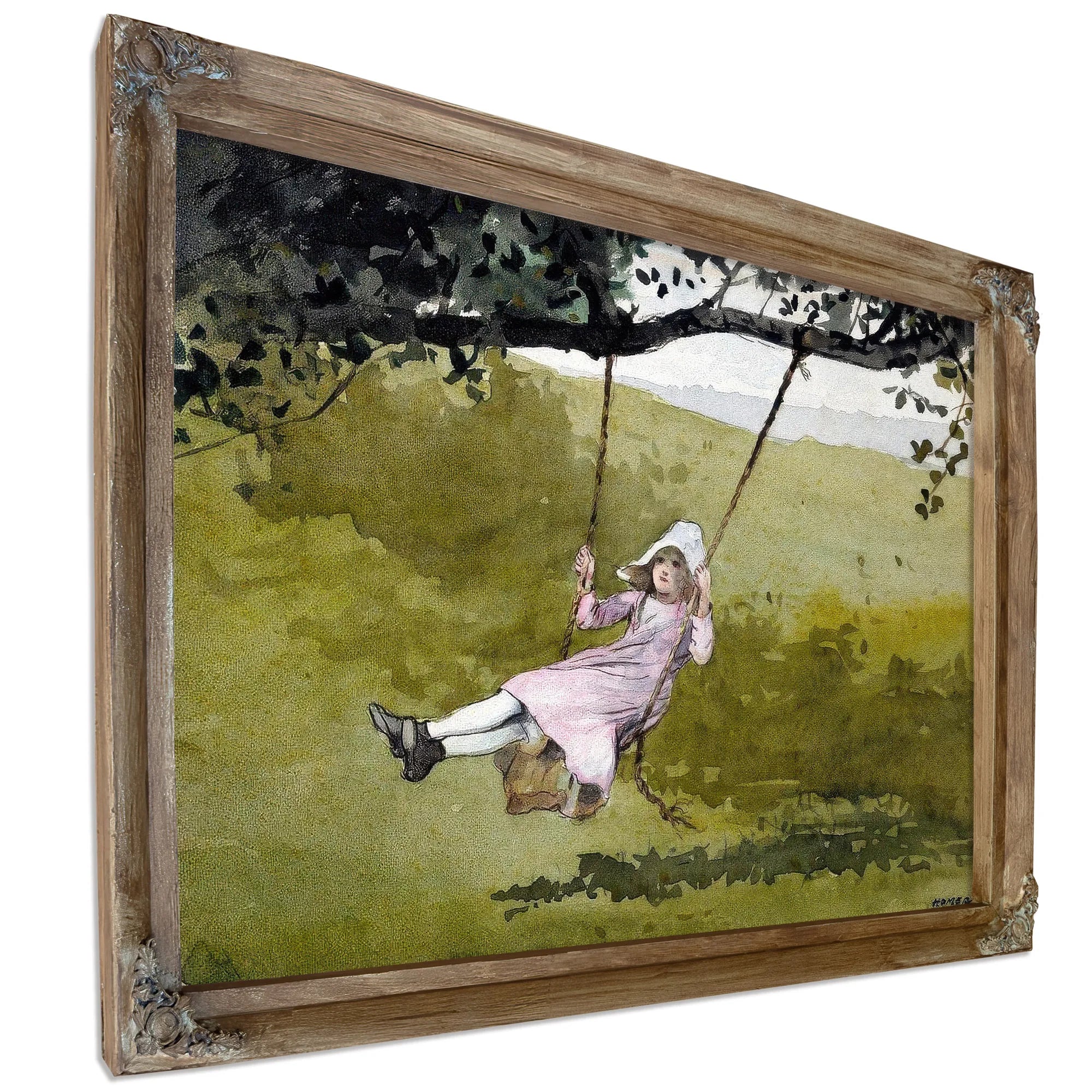 The Swing By Winslow Homer Fine Art Print