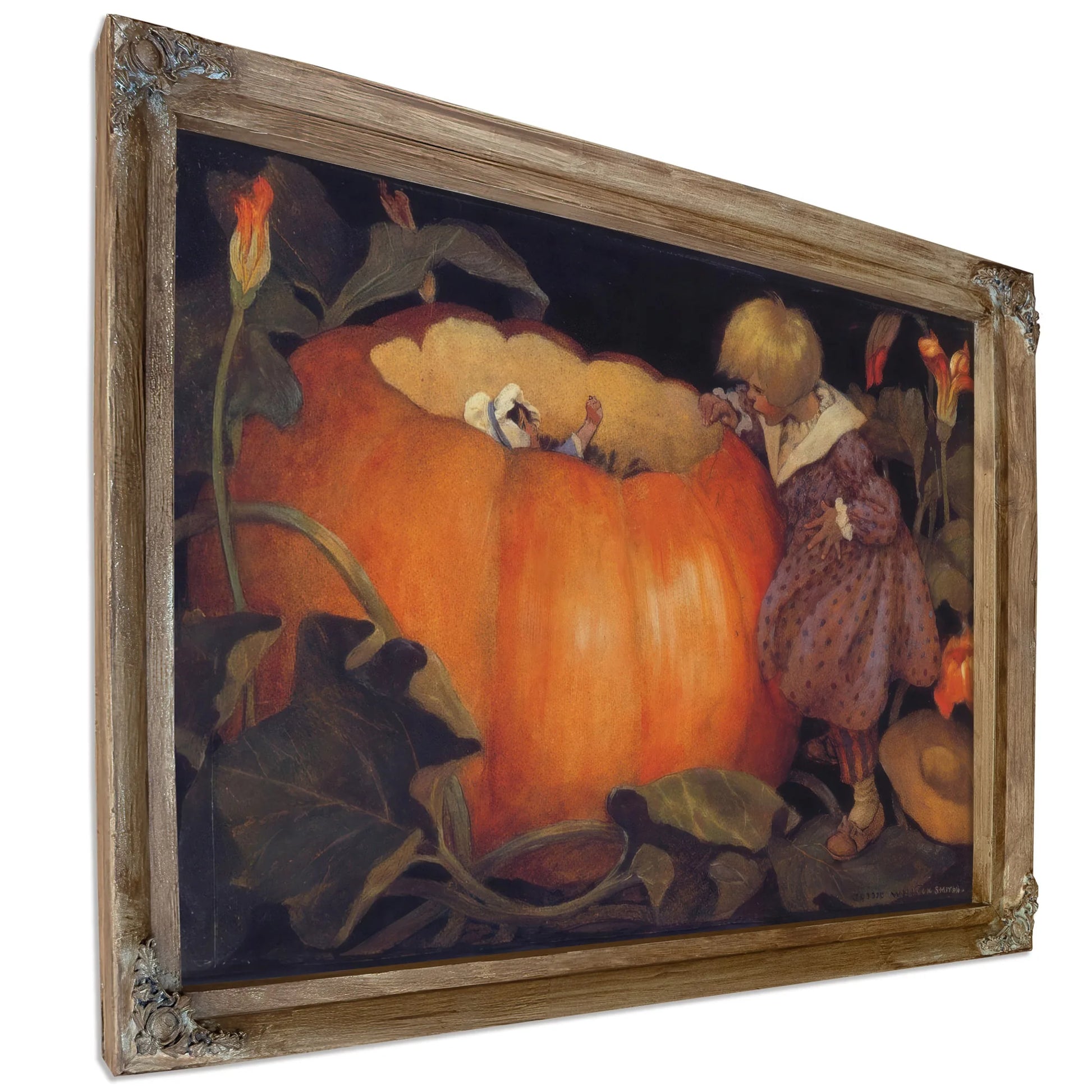 The Little Mother Goose 1918 Peter Peter Pumpkin Eater By Jessie Willcox Smith Fine Art Print