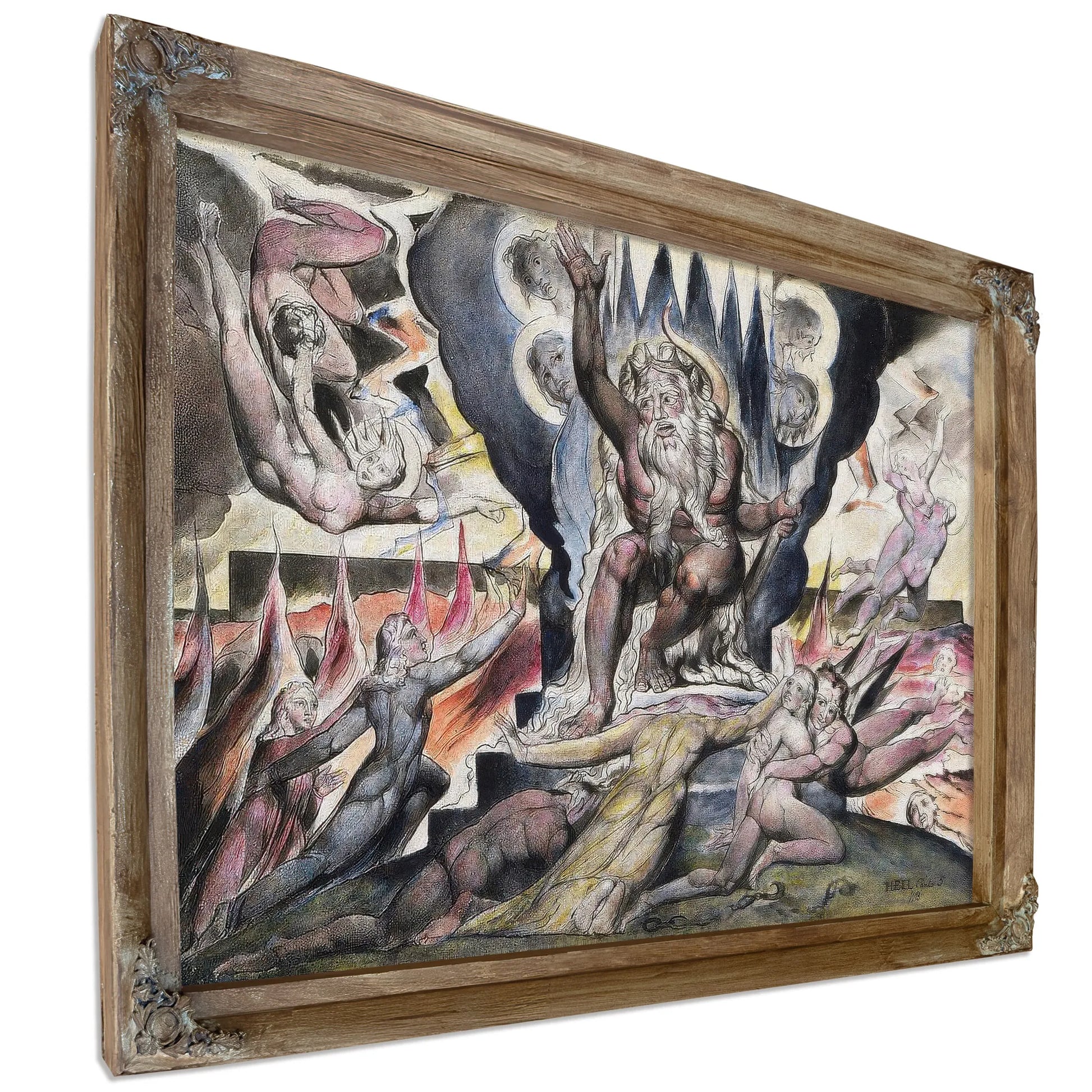 Minos 1824 1827 37 3X52 8Cm National Gallery Of Victoria By William Blake Fine Art Print