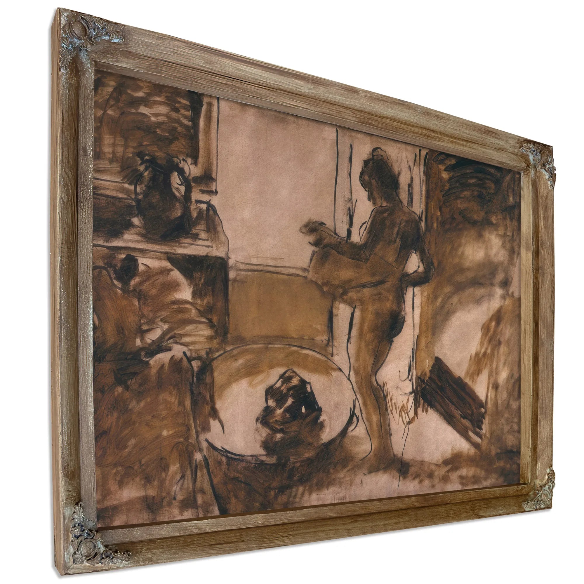 Woman Drying Herself (Femme Au Tub) By Edgar Degas Fine Art Print